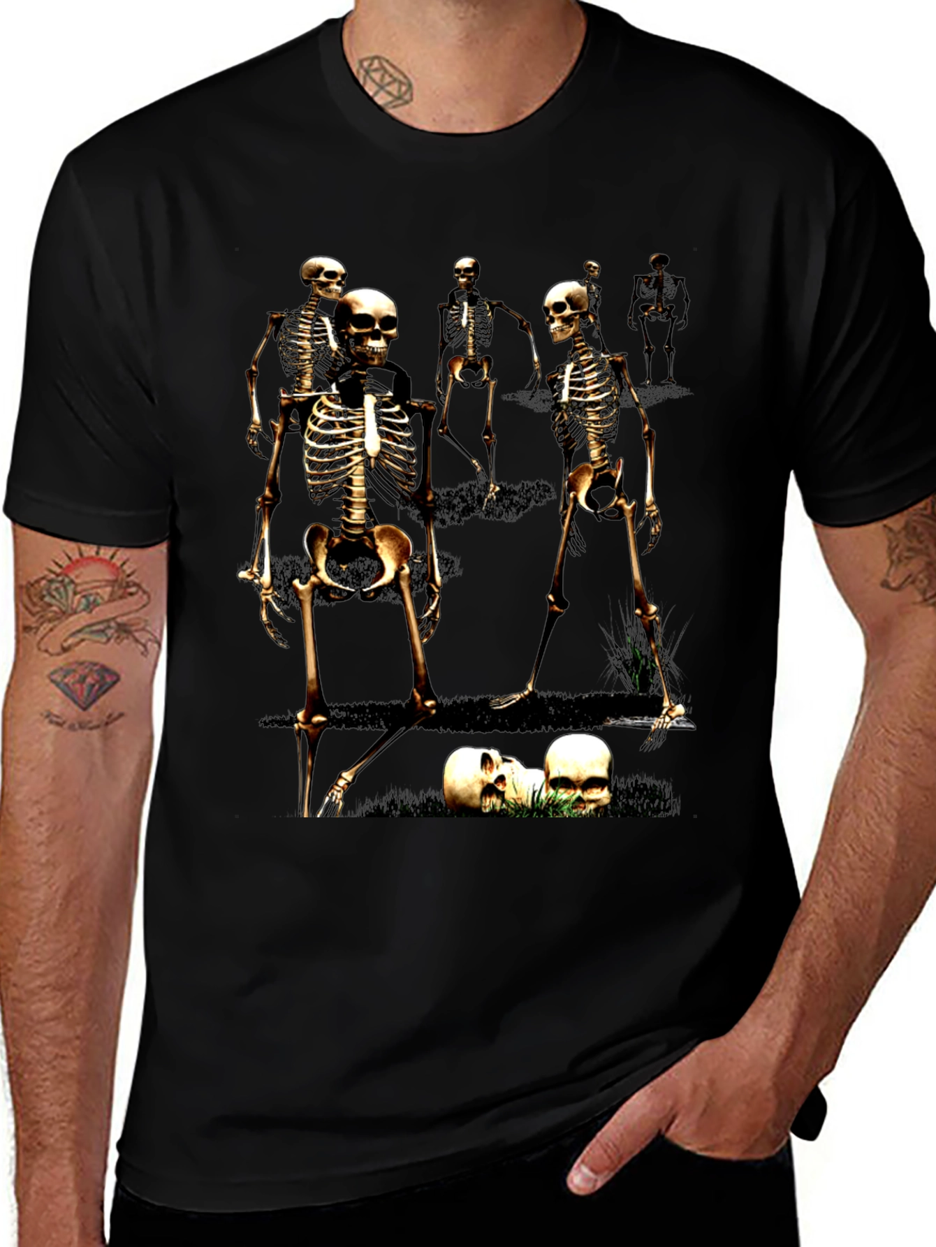 Skeleton Crew Graphic Tee - Black