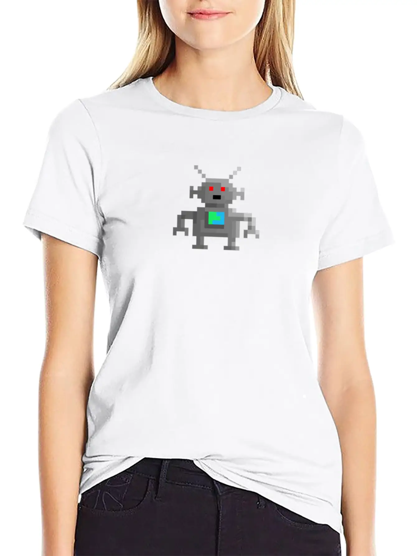 Robot Classic Fit Graphic Tee For Daily Comfort – Unisex Cotton Shirt