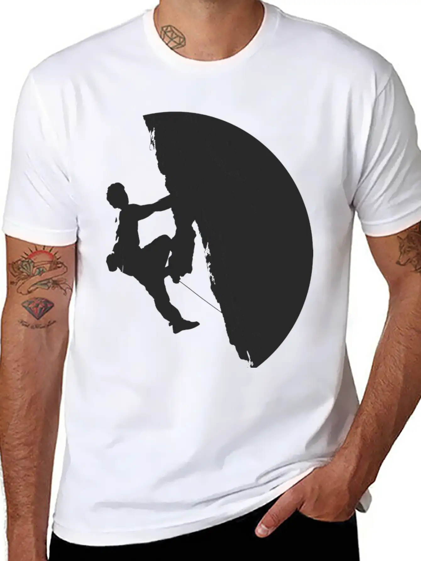 Rock Climber On Tufa Unisex Casual T-Shirt – Clean Design For Daily Comfort