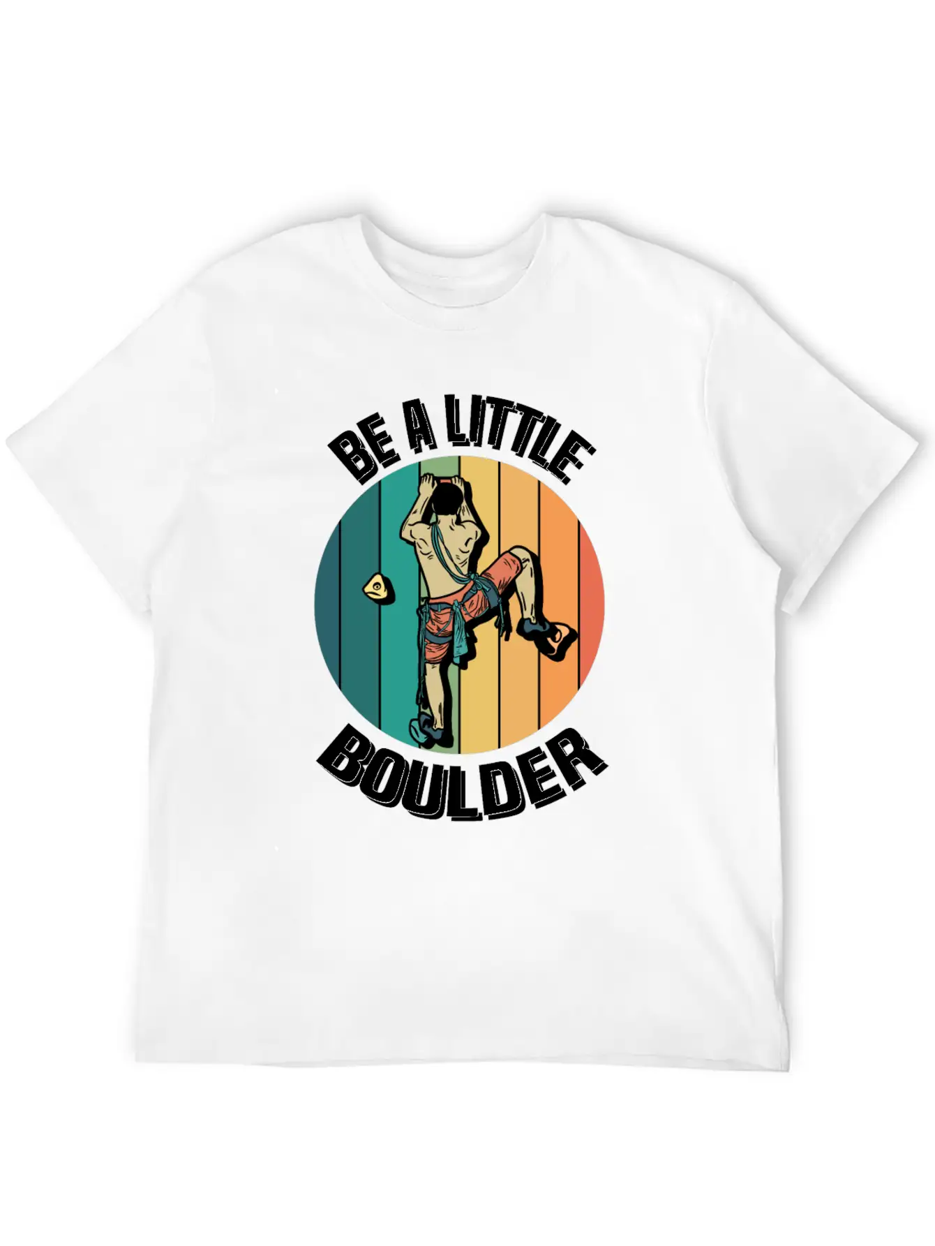 Rock Climbing Bouldering Hiking Gift Kids Unisex Casual T-Shirt – Clean Design For Daily Comfort