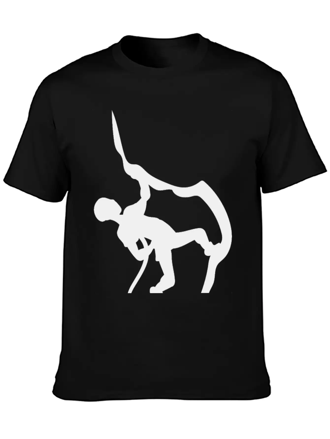 Rock Climbing Climber Mountains Lightweight Cotton T-Shirt – Daily Comfort Graphic Shirt