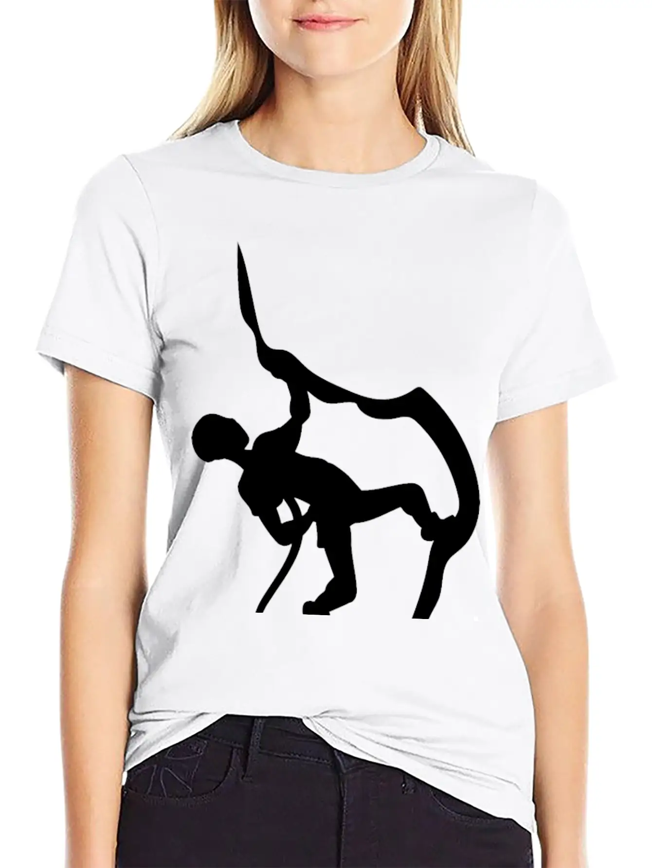 Rock Climbing Climber Mountains Lightweight Cotton T-Shirt – Daily Comfort Graphic Shirt