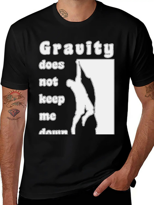 Rock Climbing Gravity Unisex Casual T-Shirt – Clean Design For Daily Comfort