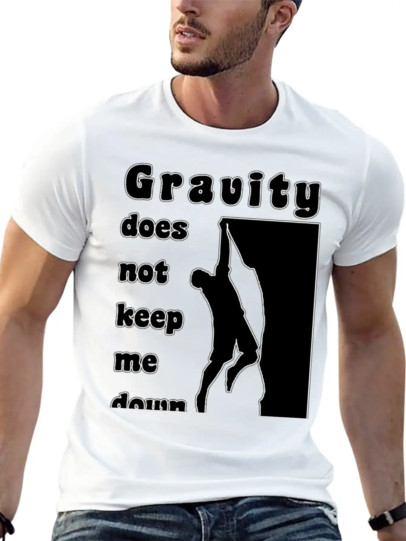 Rock Climbing Gravity Unisex Casual T-Shirt – Clean Design For Daily Comfort