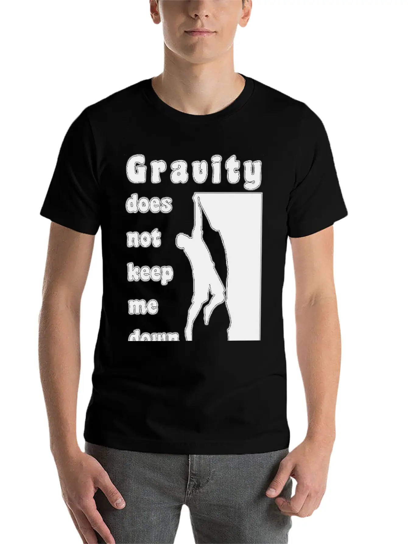 Rock Climbing Gravity Unisex Casual T-Shirt – Clean Design For Daily Comfort