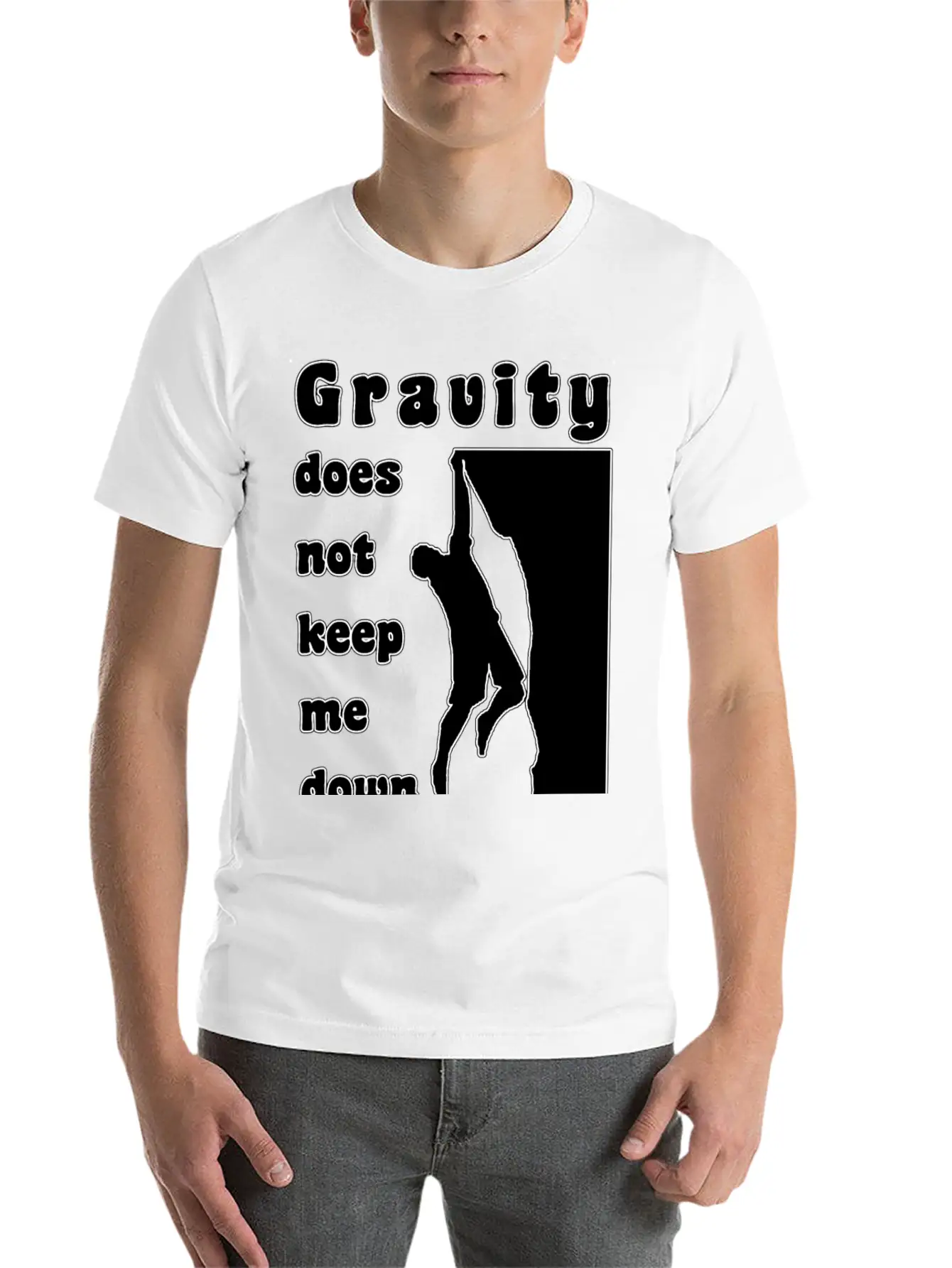 Rock Climbing Gravity Unisex Casual T-Shirt – Clean Design For Daily Comfort