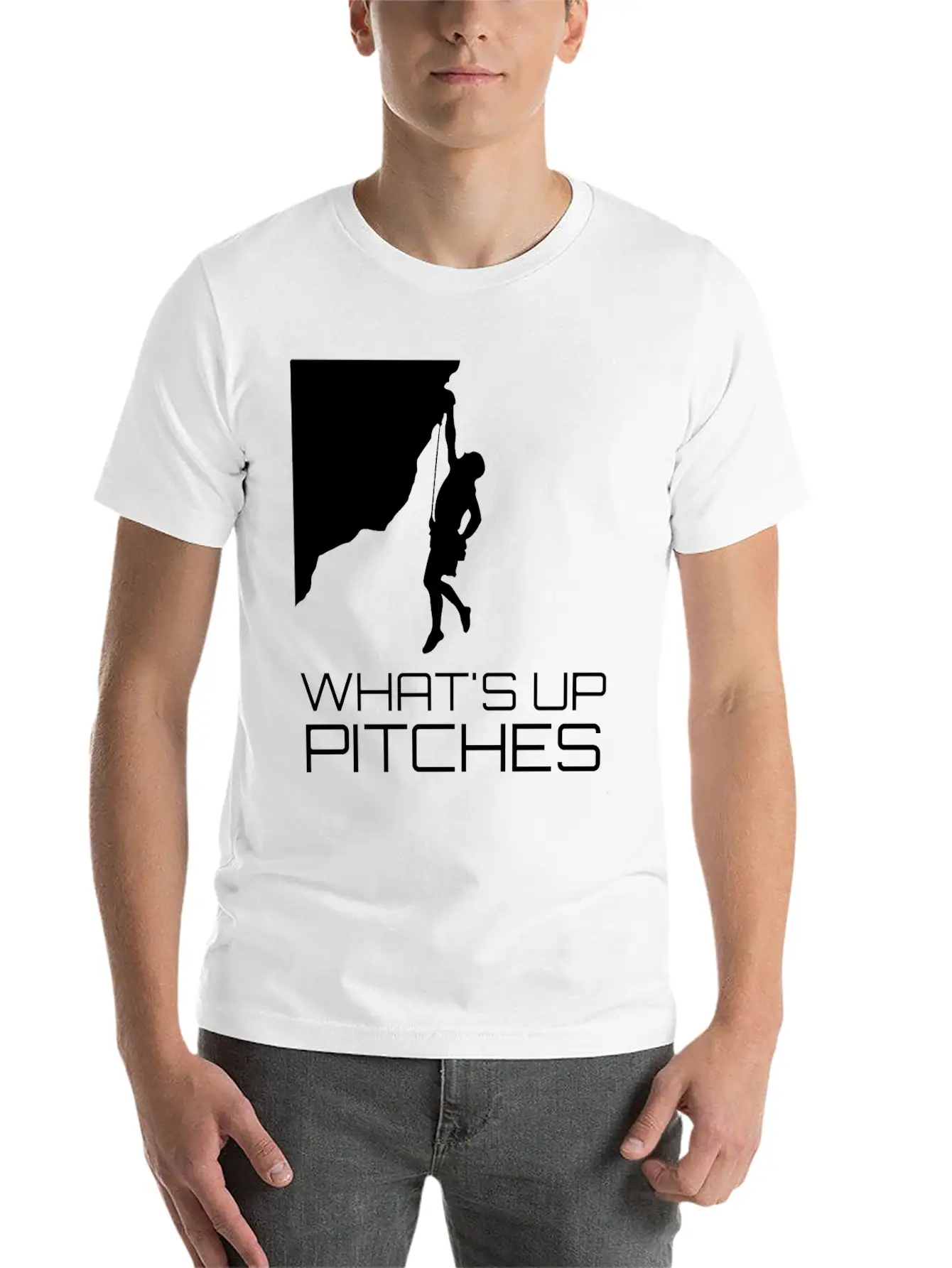 Rock Climbing Mountain Climber Belayer Lightweight Cotton T-Shirt – Daily Comfort Graphic Shirt