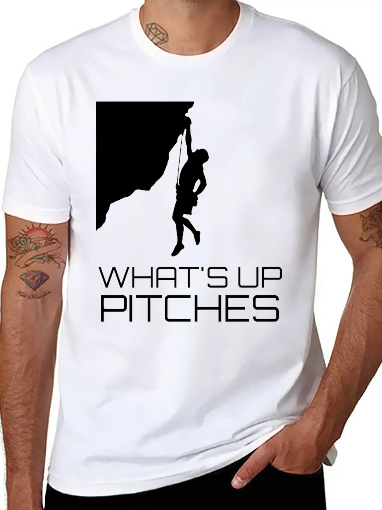 Rock Climbing Mountain Climber Belayer Lightweight Cotton T-Shirt – Daily Comfort Graphic Shirt