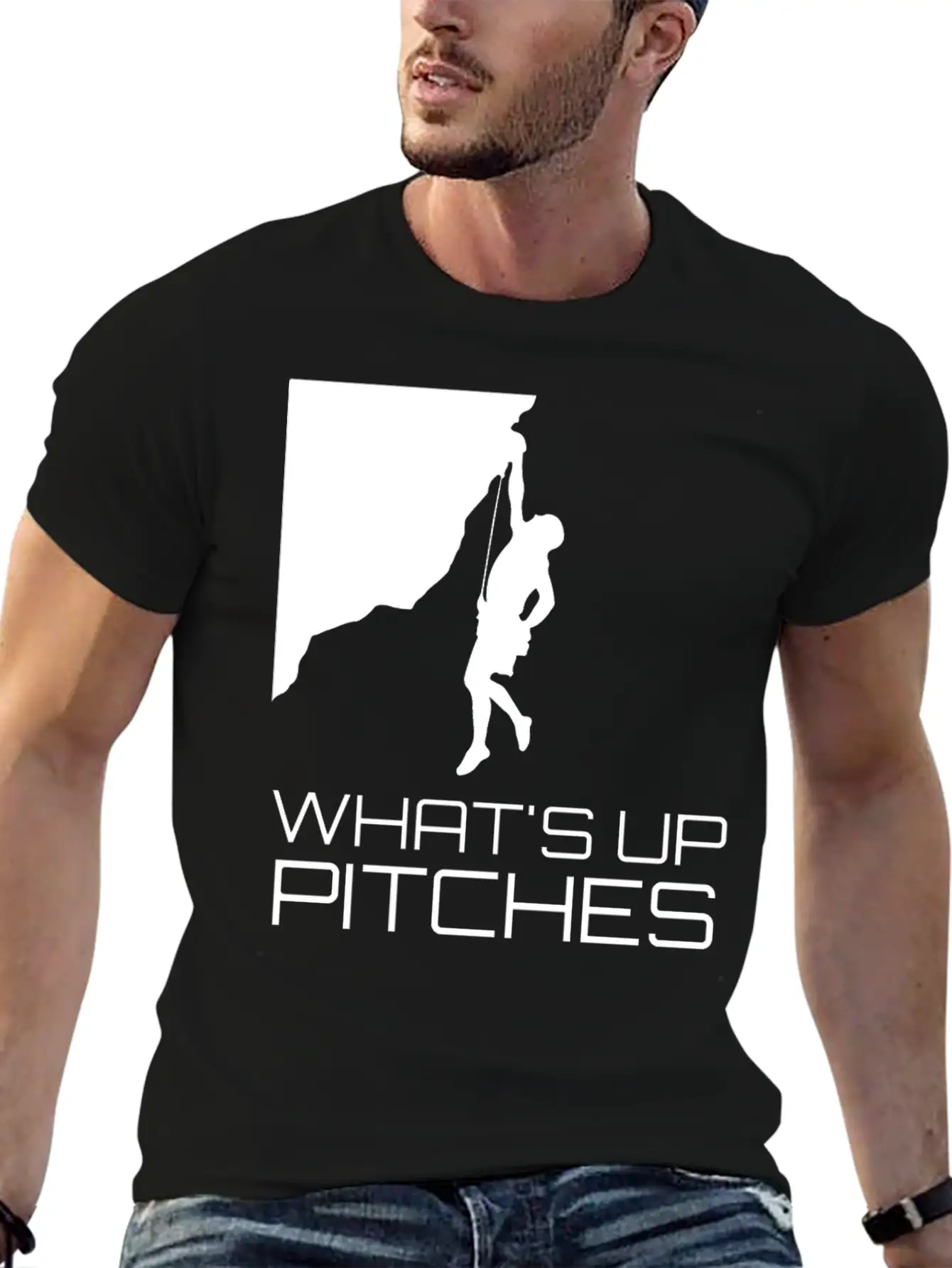 Rock Climbing Mountain Climber Belayer Lightweight Cotton T-Shirt – Daily Comfort Graphic Shirt