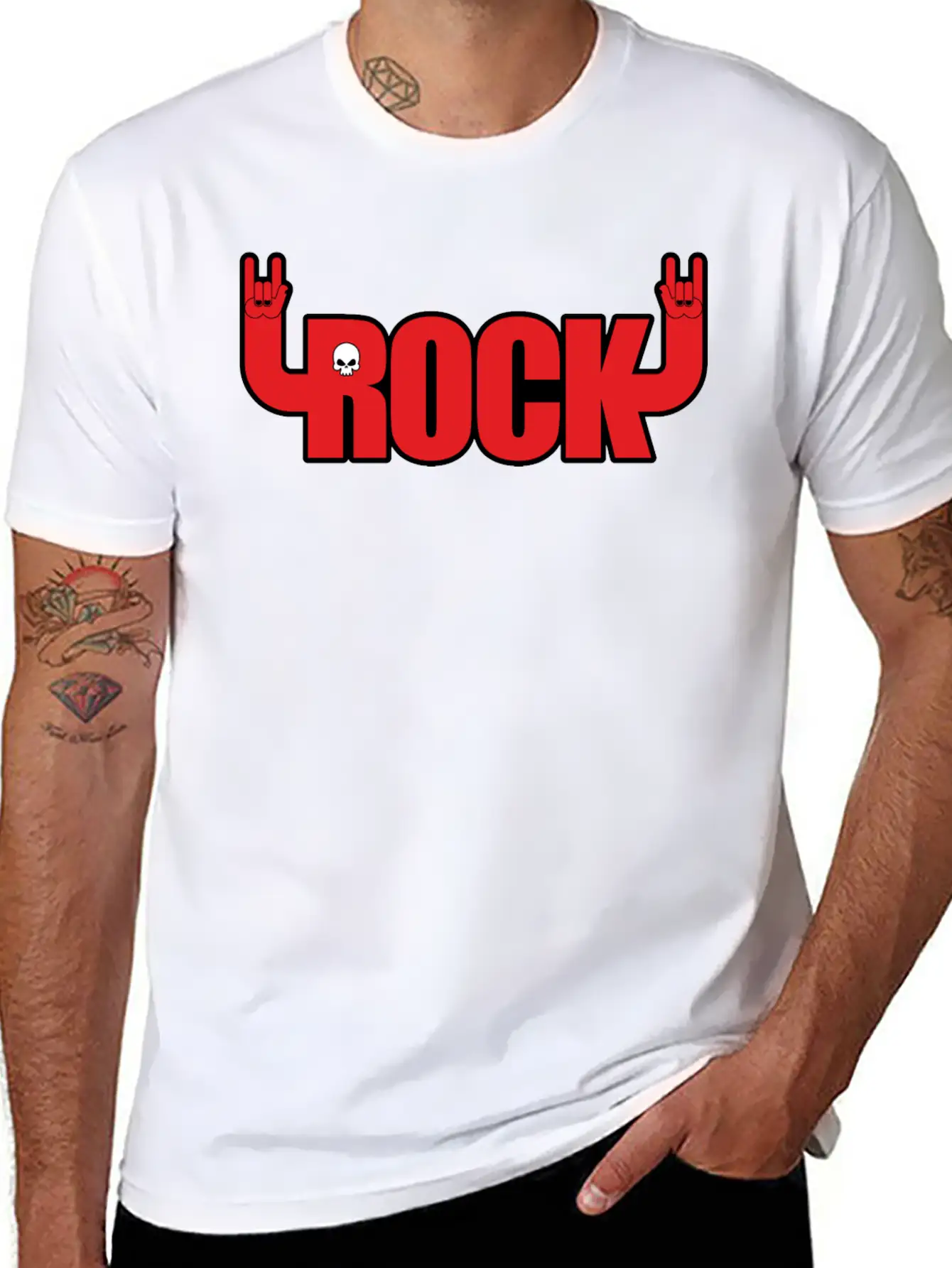 Rock Music Unisex Casual T-Shirt – Clean Design For Daily Comfort