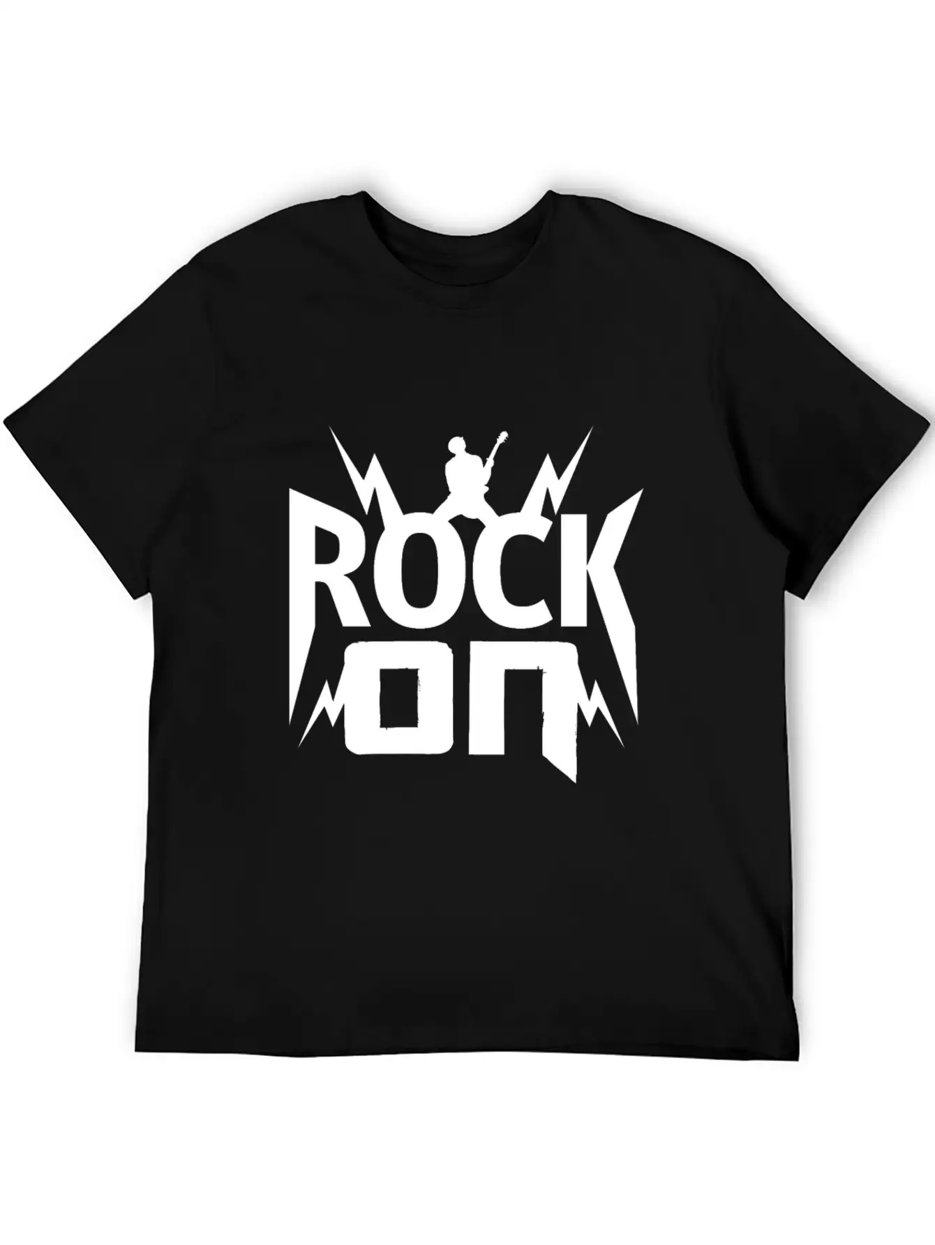 Rock On Gift Christmas Kids Birthday Present Music Unisex Casual T-Shirt – Clean Design For Daily Comfort