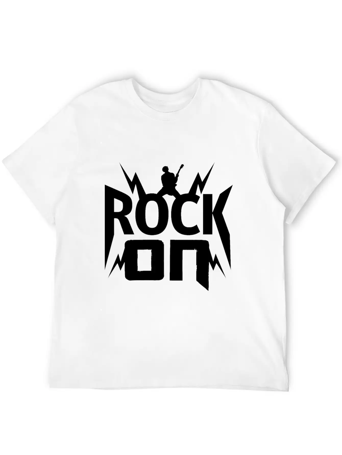 Rock On Gift Christmas Kids Birthday Present Music Unisex Casual T-Shirt – Clean Design For Daily Comfort