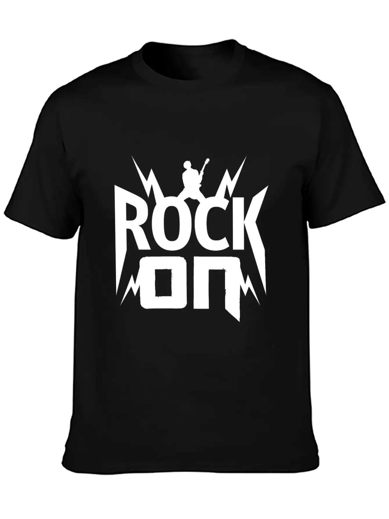 Rock On Gift Christmas Kids Birthday Present Music Unisex Casual T-Shirt – Clean Design For Daily Comfort