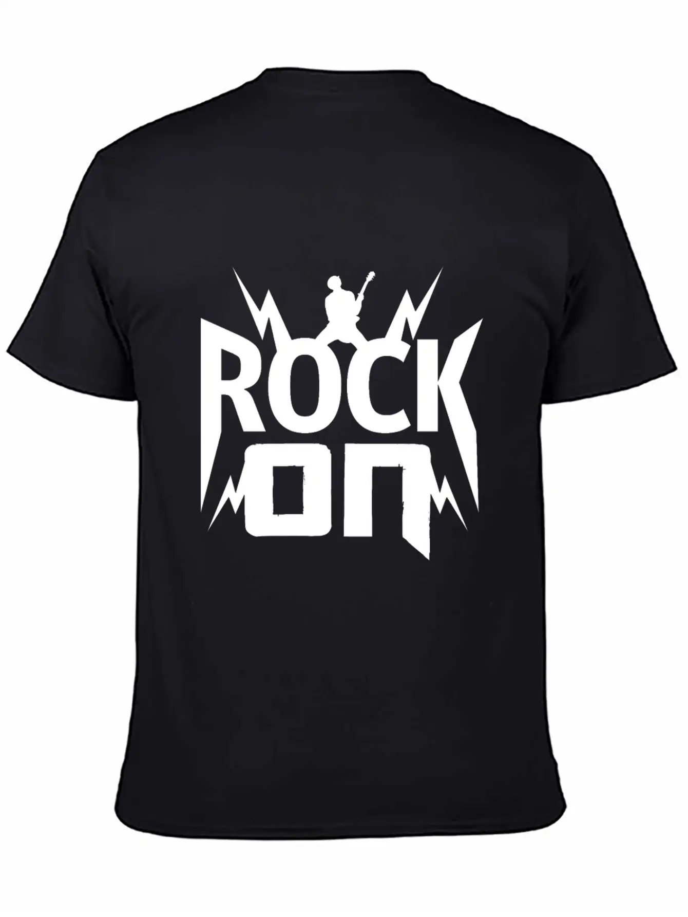 Rock On Gift Christmas Kids Birthday Present Music Unisex Casual T-Shirt – Clean Design For Daily Comfort