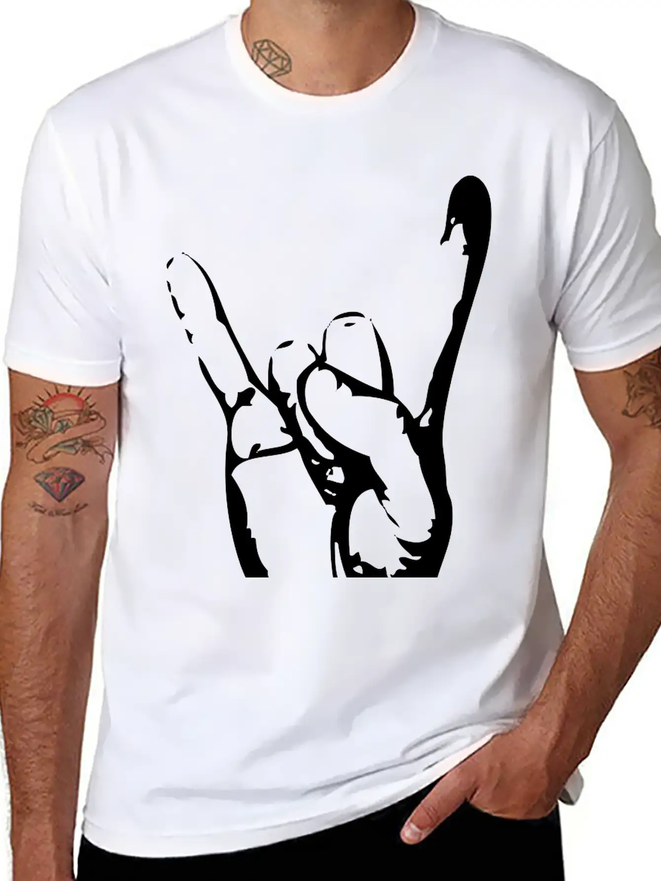 Rock On Modern Fit Casual T-Shirt – Clean And Versatile Design