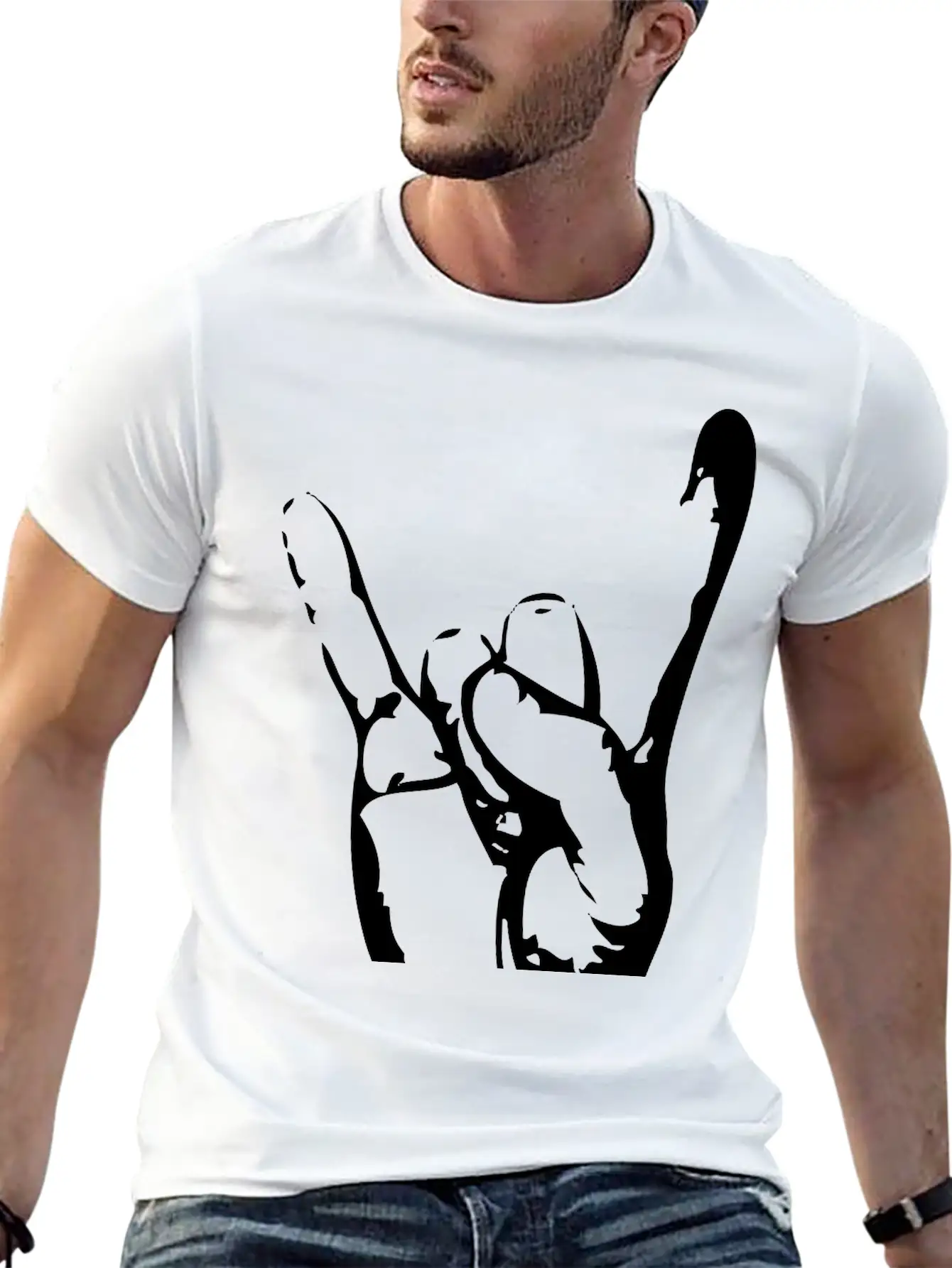 Rock On Modern Fit Casual T-Shirt – Clean And Versatile Design