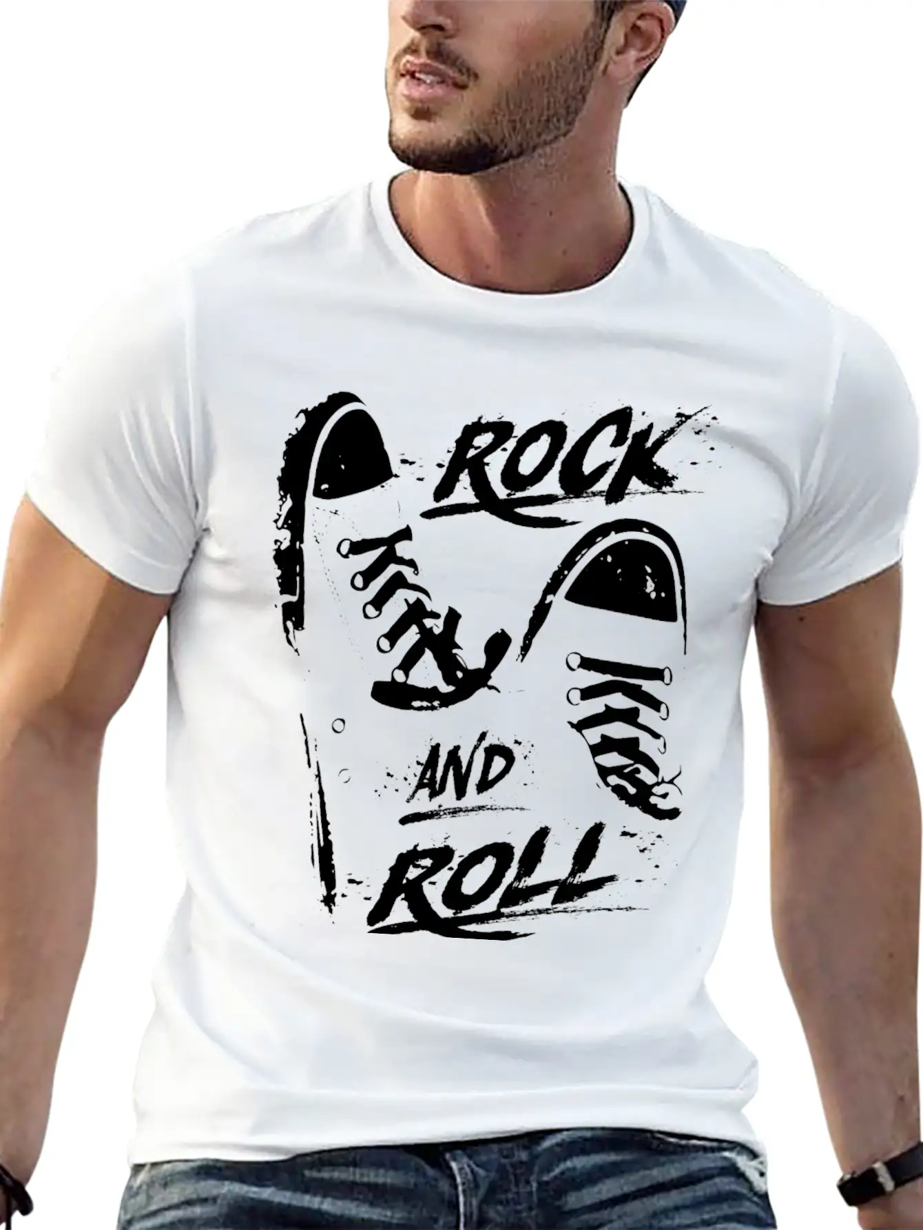 Rock On Rock Star Concert Buddy - Rock And Roll Relaxed Everyday Tee – Lightweight And Durable Cotton