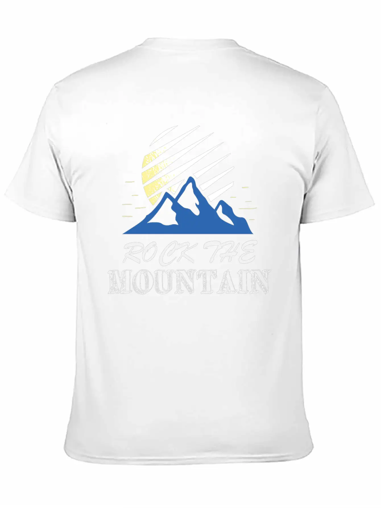 Rock The Mountain Mountain At Sunrise Shirt Lightweight Cotton T-Shirt – Daily Comfort Graphic Shirt