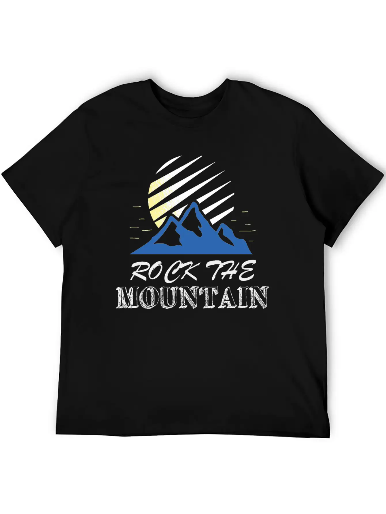Rock The Mountain Mountain At Sunrise Shirt Lightweight Cotton T-Shirt – Daily Comfort Graphic Shirt