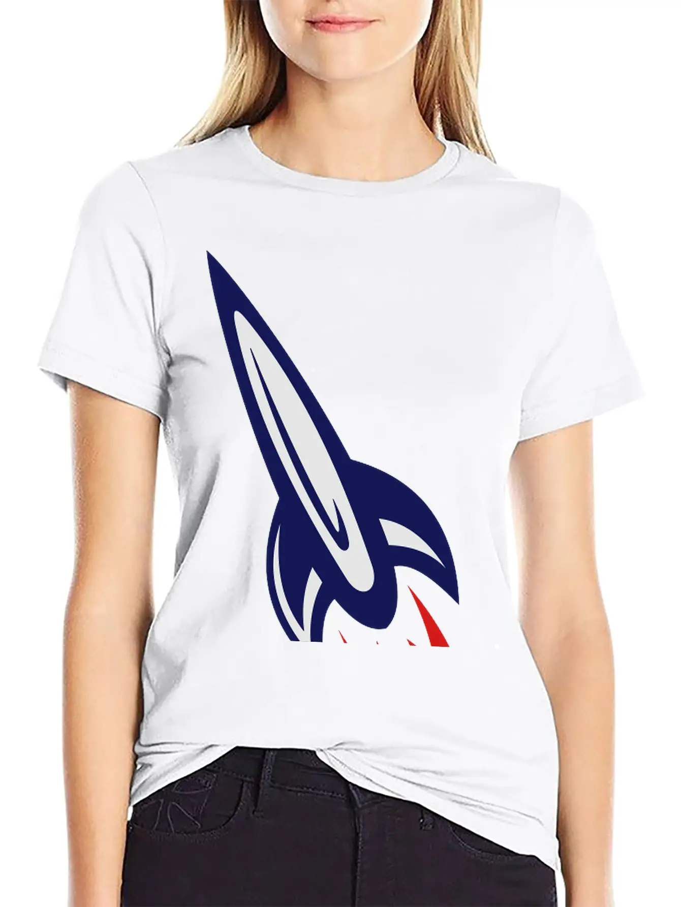 Rocket Ship Lightweight Cotton T-Shirt – Daily Comfort Graphic Shirt