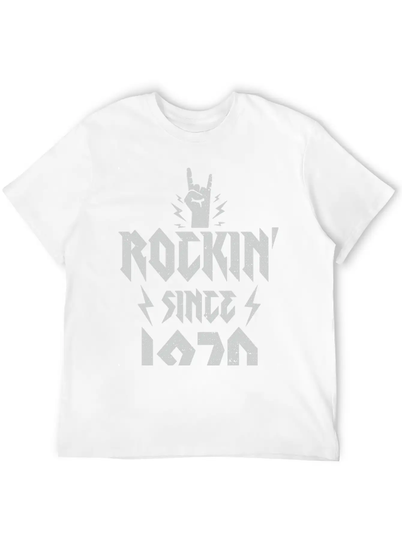 Rockin Since 1970 - 1970 Lightweight Cotton T-Shirt – Daily Comfort Graphic Shirt