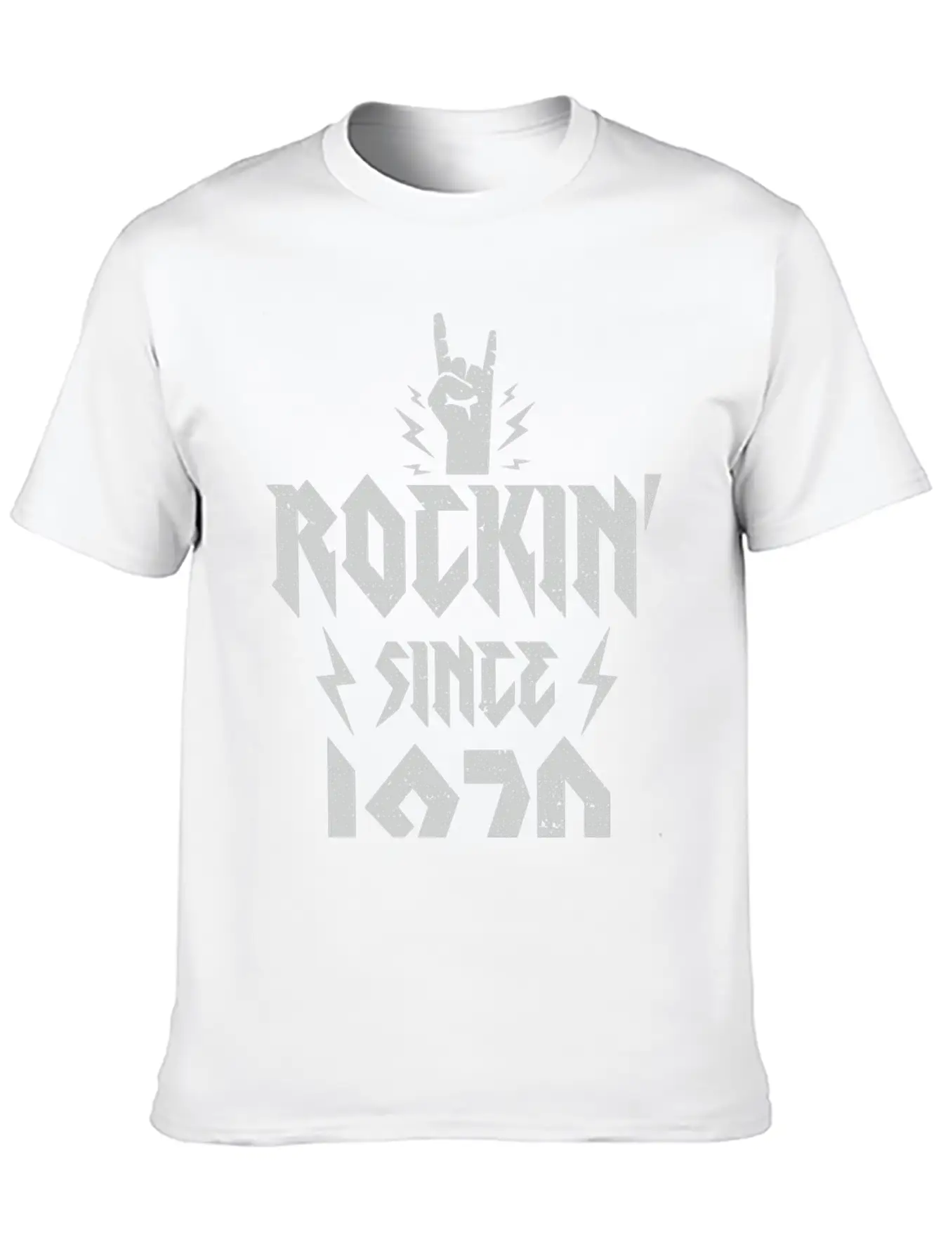 Rockin Since 1970 - 1970 Lightweight Cotton T-Shirt – Daily Comfort Graphic Shirt