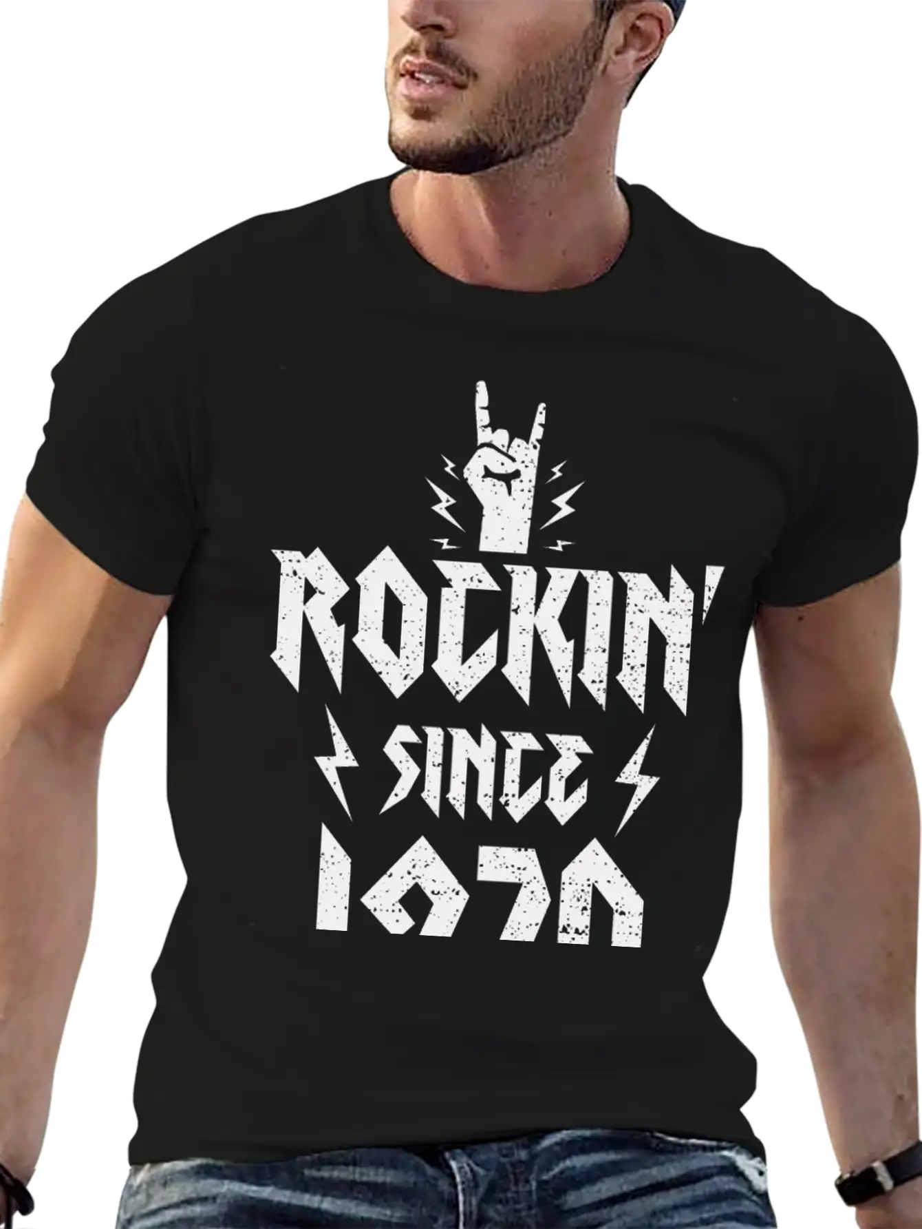 Rockin Since 1970 - 1970 Lightweight Cotton T-Shirt – Daily Comfort Graphic Shirt