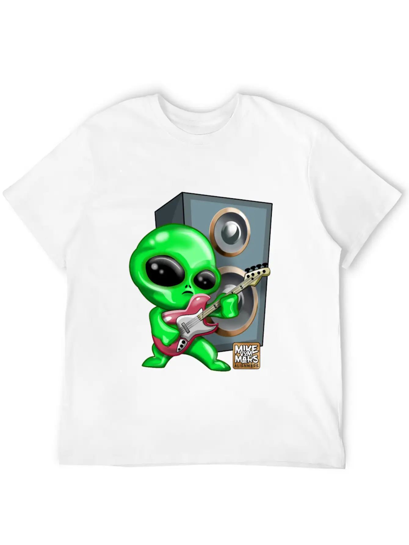 Rocking Alien Classic Fit Graphic Tee For Daily Comfort – Unisex Cotton Shirt