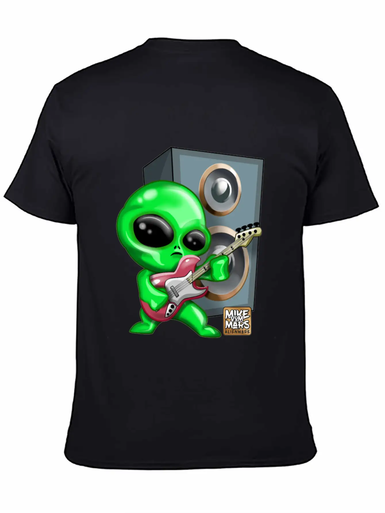 Rocking Alien Classic Fit Graphic Tee For Daily Comfort – Unisex Cotton Shirt