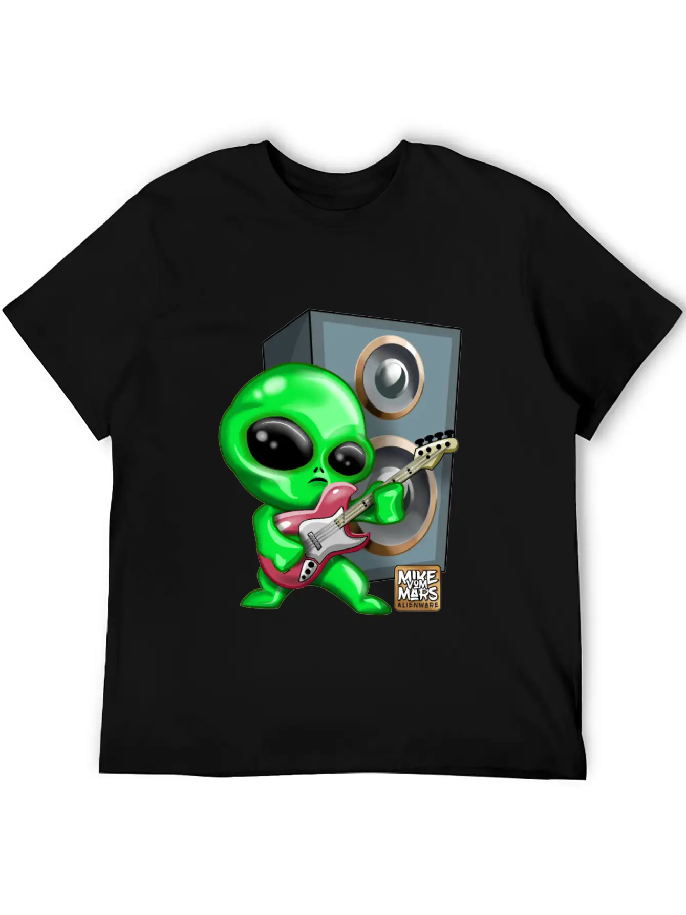 Rocking Alien Classic Fit Graphic Tee For Daily Comfort – Unisex Cotton Shirt