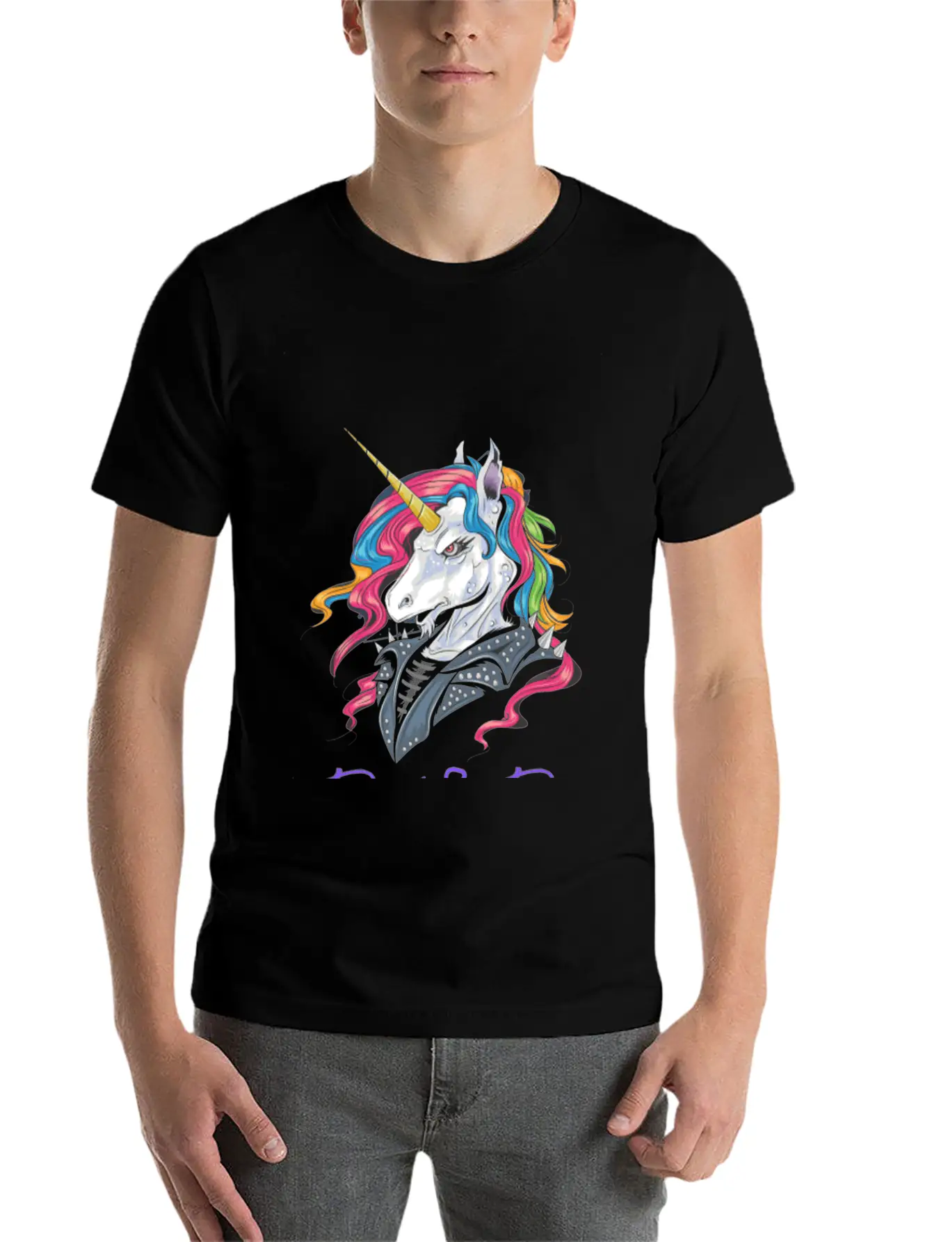 Rock&Roll Unicorn Modern Fit Casual T-Shirt – Clean And Versatile Design