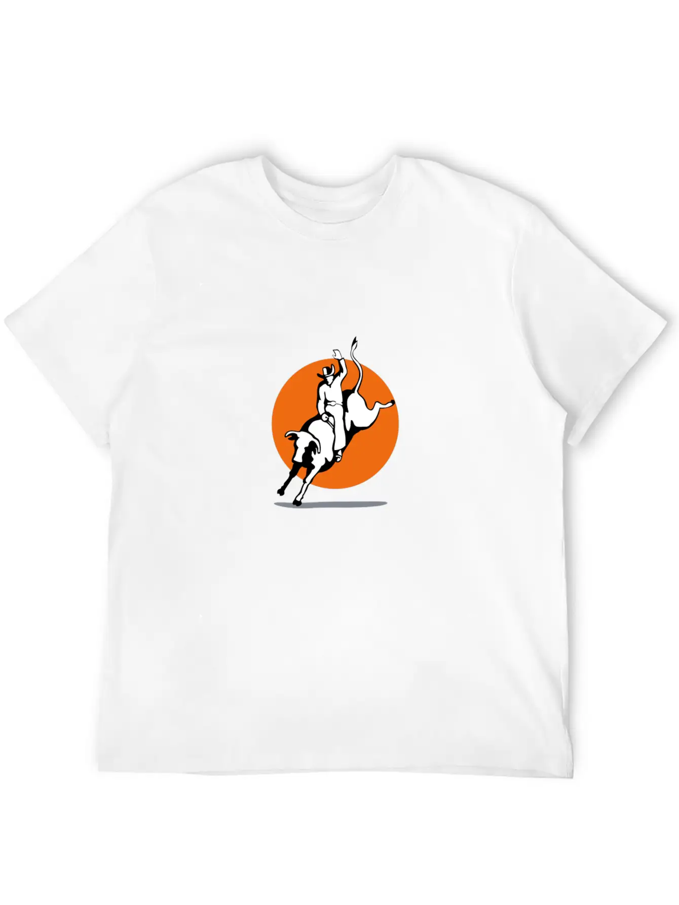 Rodeo Bull Rider Retro Modern Fit Casual T-Shirt – Clean And Versatile Design