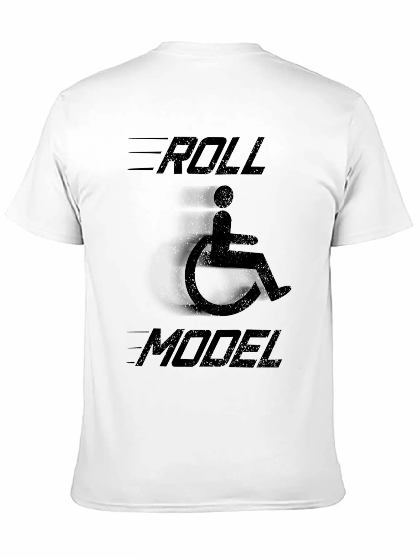 Roll Model Handicapped Person Wheelchair Relaxed Everyday Tee – Lightweight And Durable Cotton