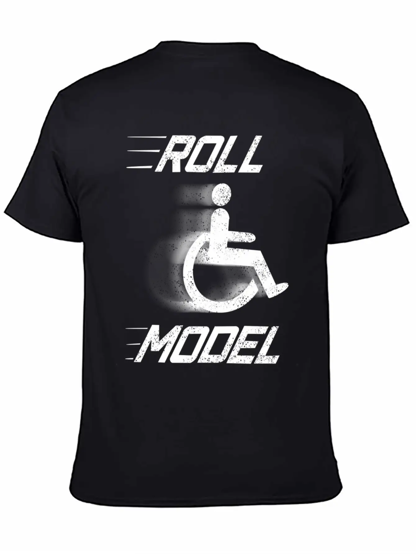 Roll Model Handicapped Person Wheelchair Relaxed Everyday Tee – Lightweight And Durable Cotton