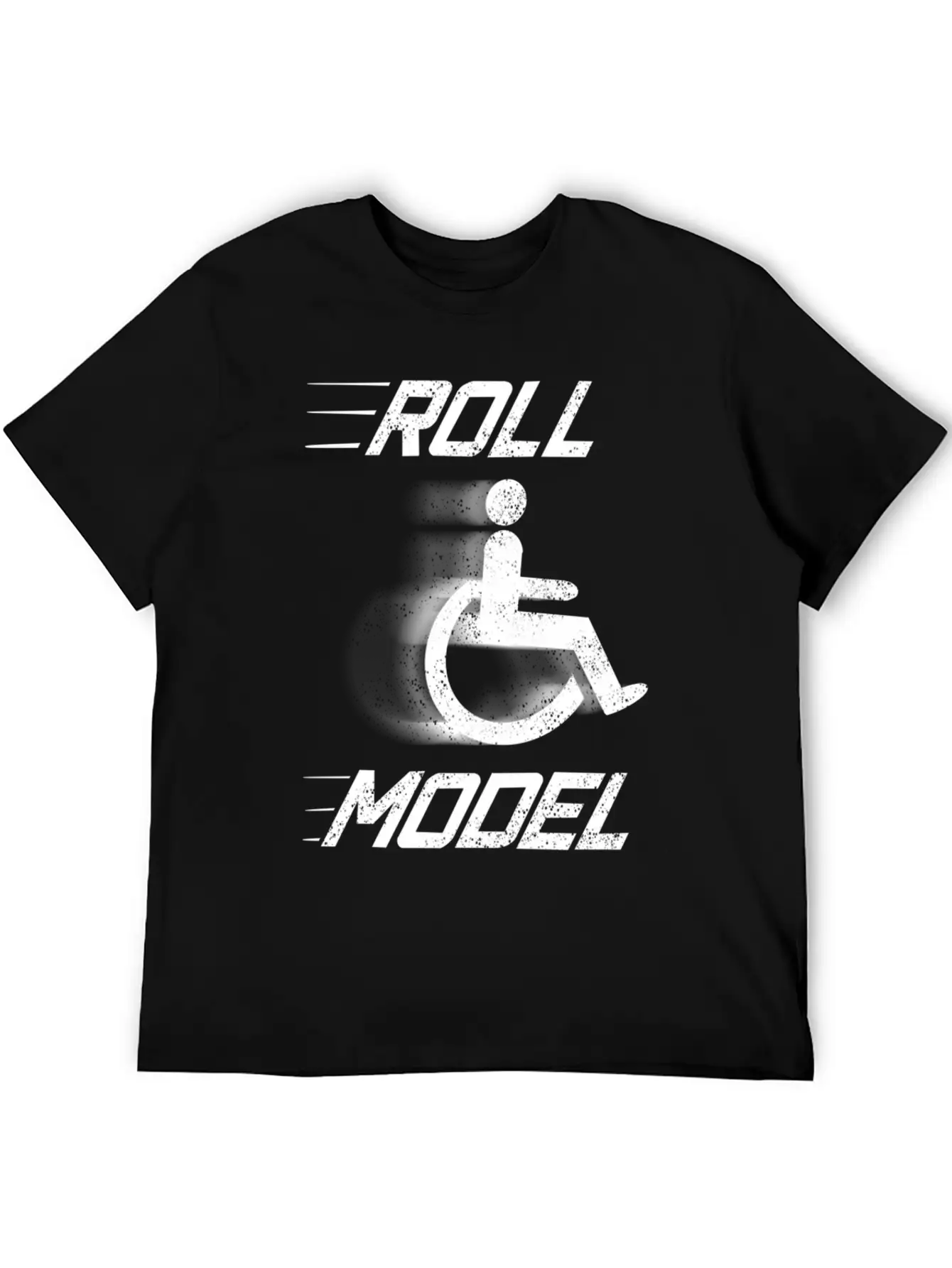 Roll Model Handicapped Person Wheelchair Relaxed Everyday Tee – Lightweight And Durable Cotton