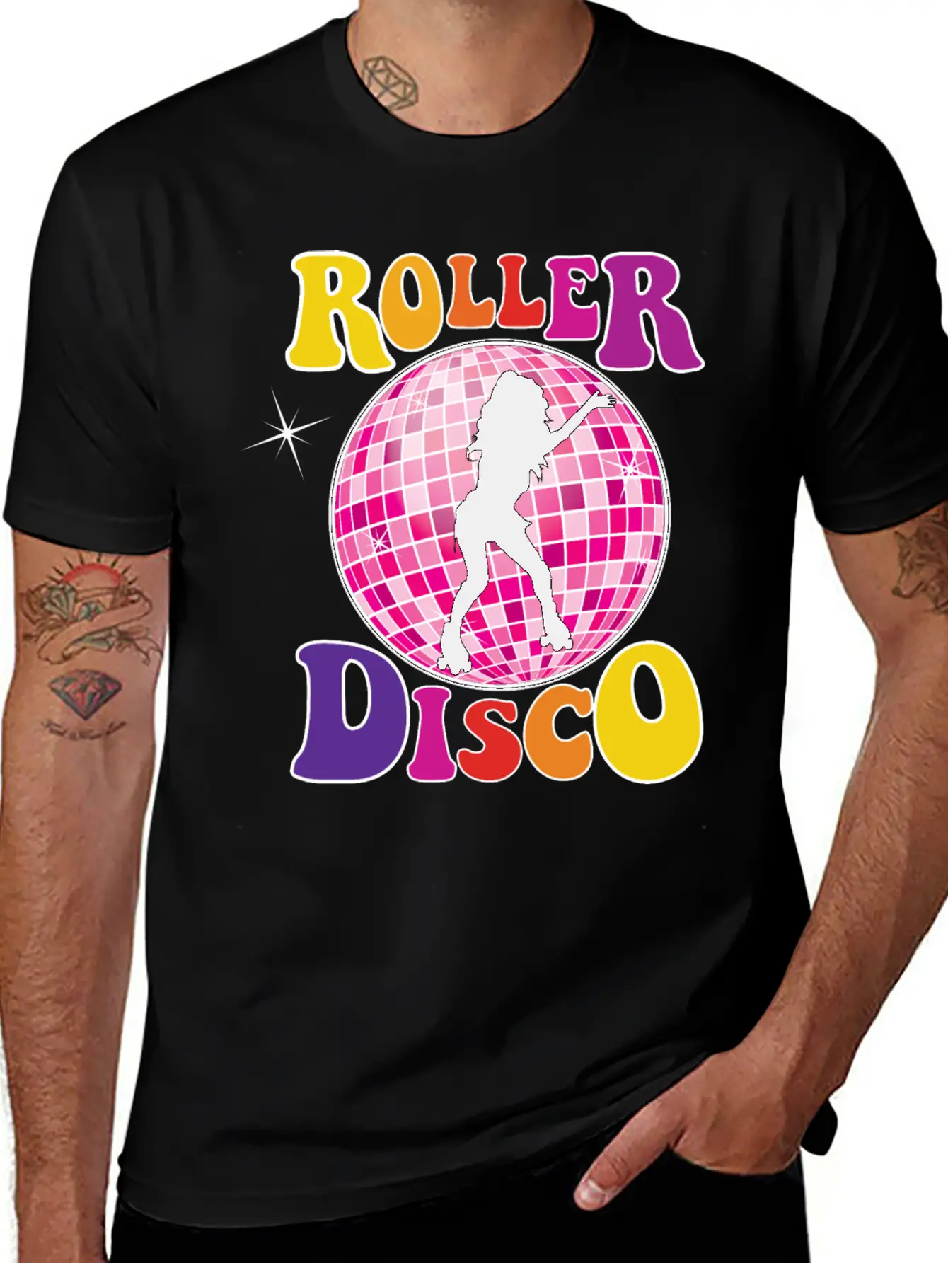 Roller Disco Basic Graphic T-Shirt – Daily Comfort In Soft Cotton