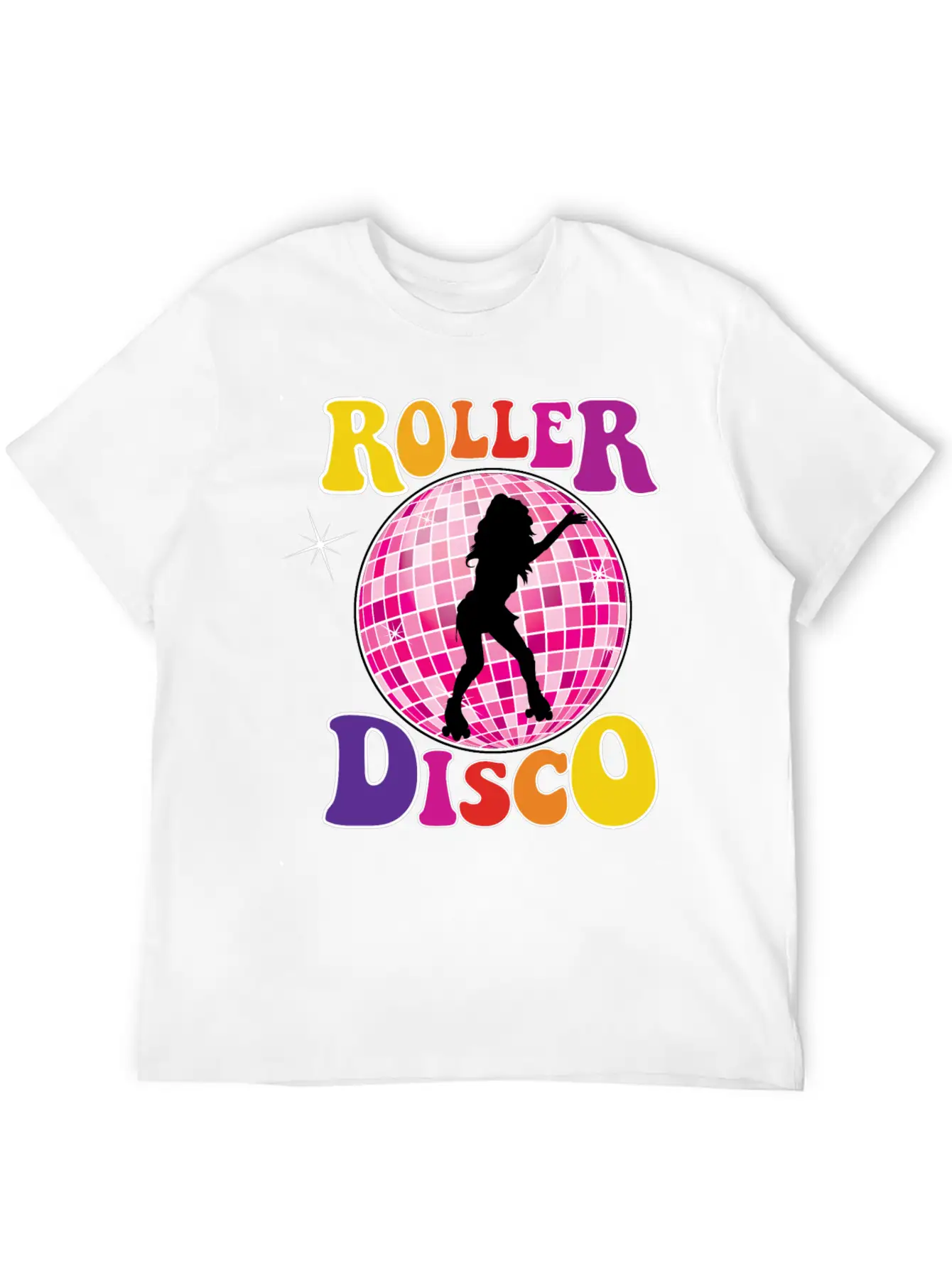 Roller Disco Basic Graphic T-Shirt – Daily Comfort In Soft Cotton