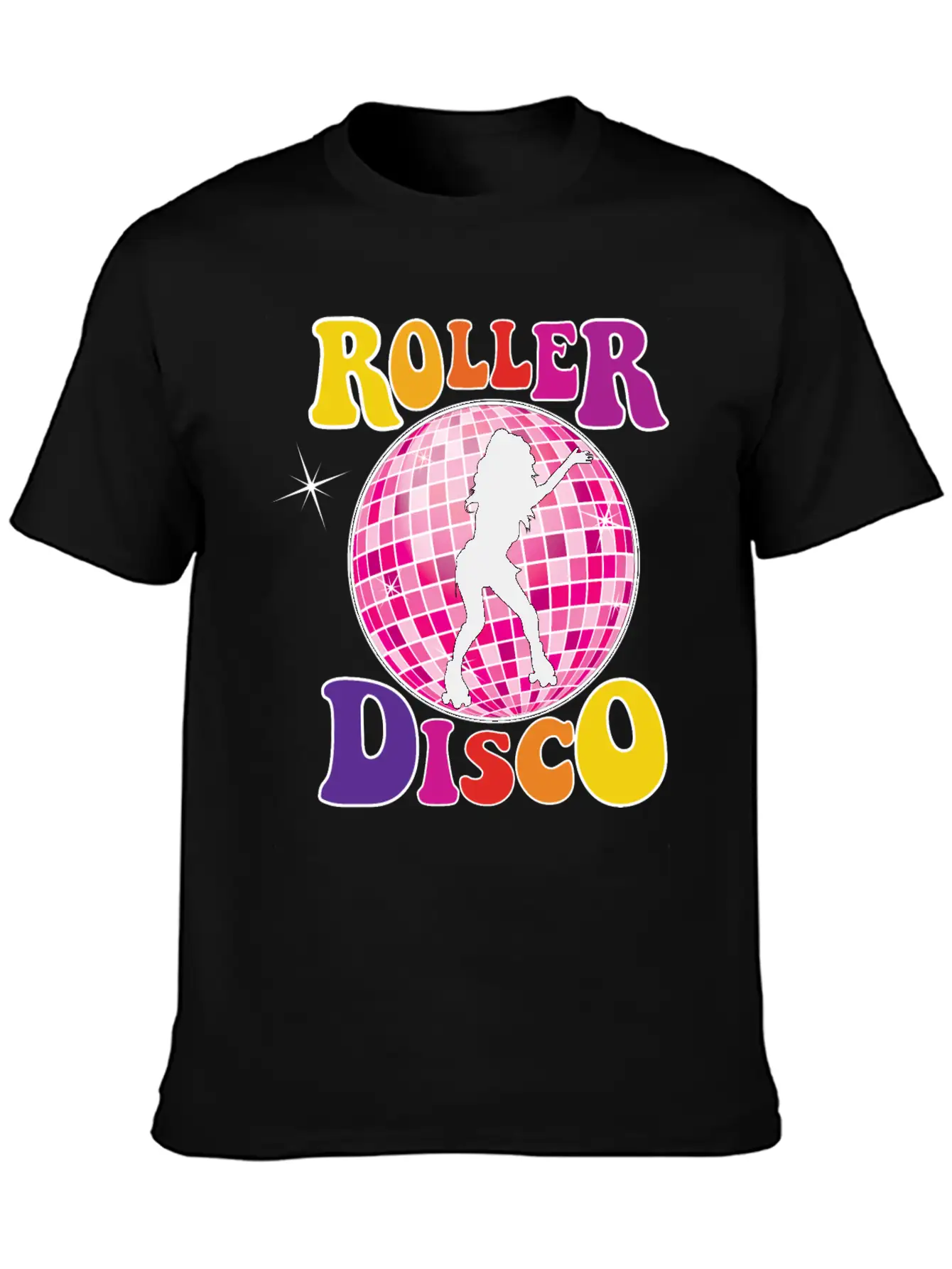 Roller Disco Basic Graphic T-Shirt – Daily Comfort In Soft Cotton