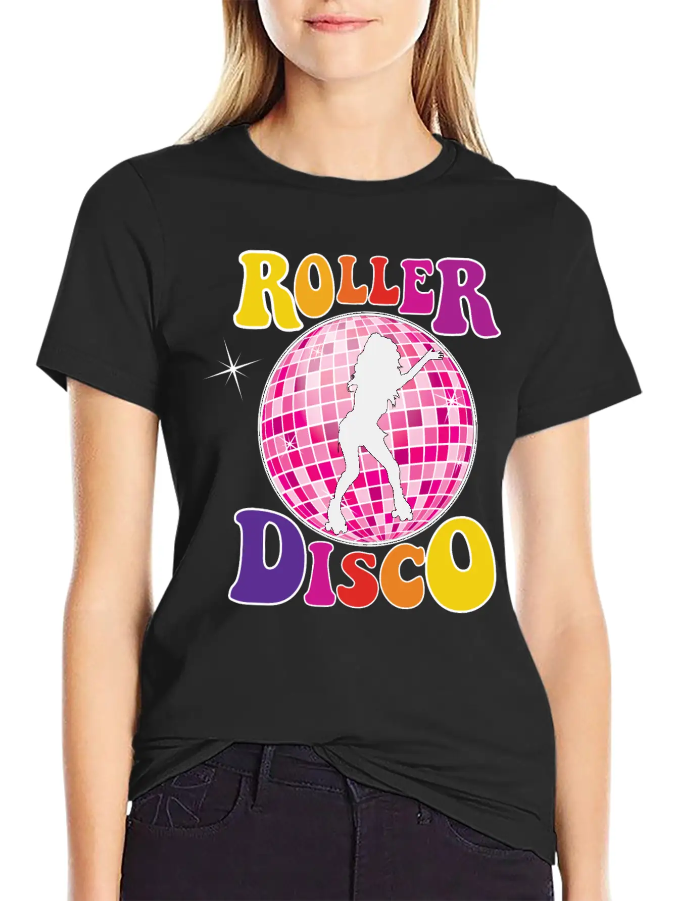 Roller Disco Basic Graphic T-Shirt – Daily Comfort In Soft Cotton