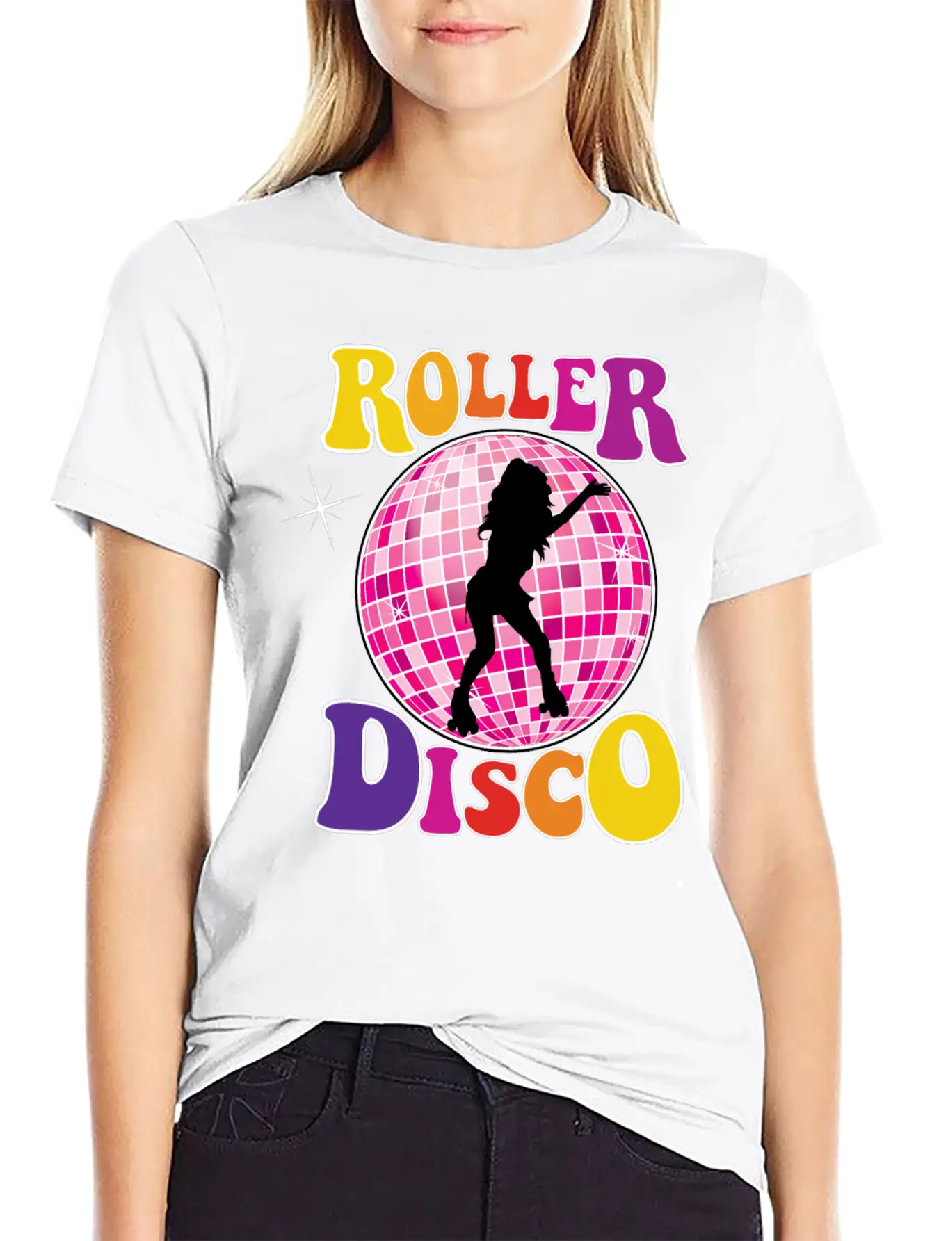 Roller Disco Basic Graphic T-Shirt – Daily Comfort In Soft Cotton