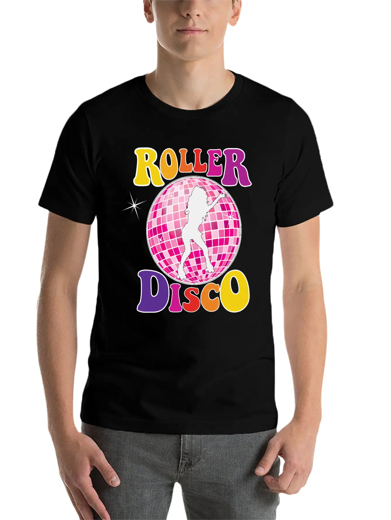 Roller Disco Basic Graphic T-Shirt – Daily Comfort In Soft Cotton