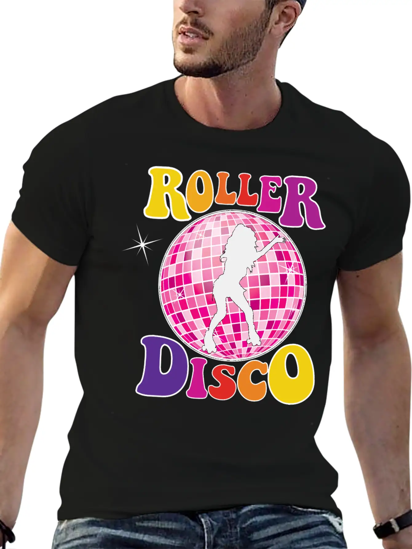 Roller Disco Basic Graphic T-Shirt – Daily Comfort In Soft Cotton