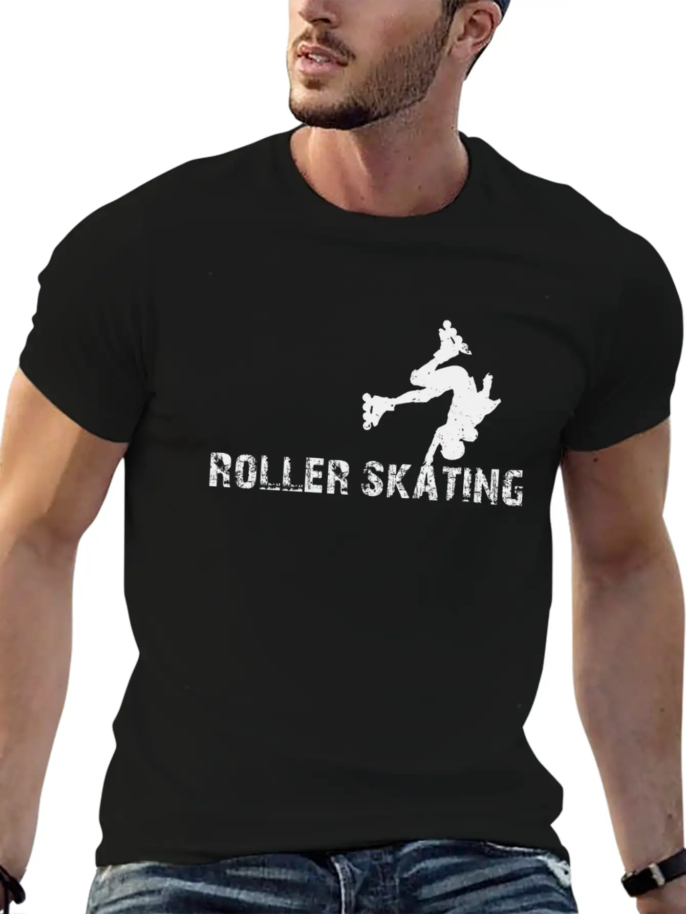 Roller Skates Roller Skating Silhouette Roller Ska Comfortable Minimalist Graphic Tee – Summer Style Essential