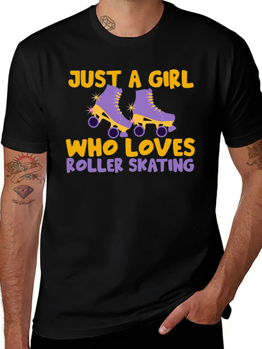 Roller Skating Skater Girl Modern Fit Casual T-Shirt – Clean And Versatile Design
