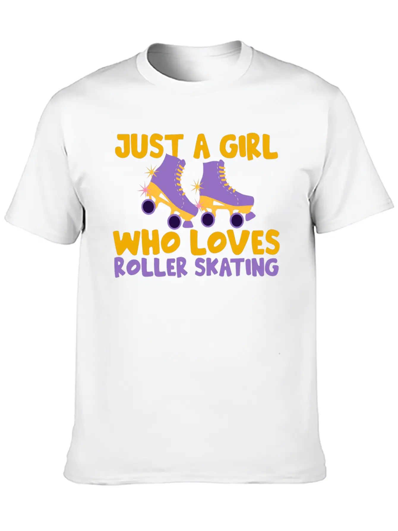 Roller Skating Skater Girl Modern Fit Casual T-Shirt – Clean And Versatile Design