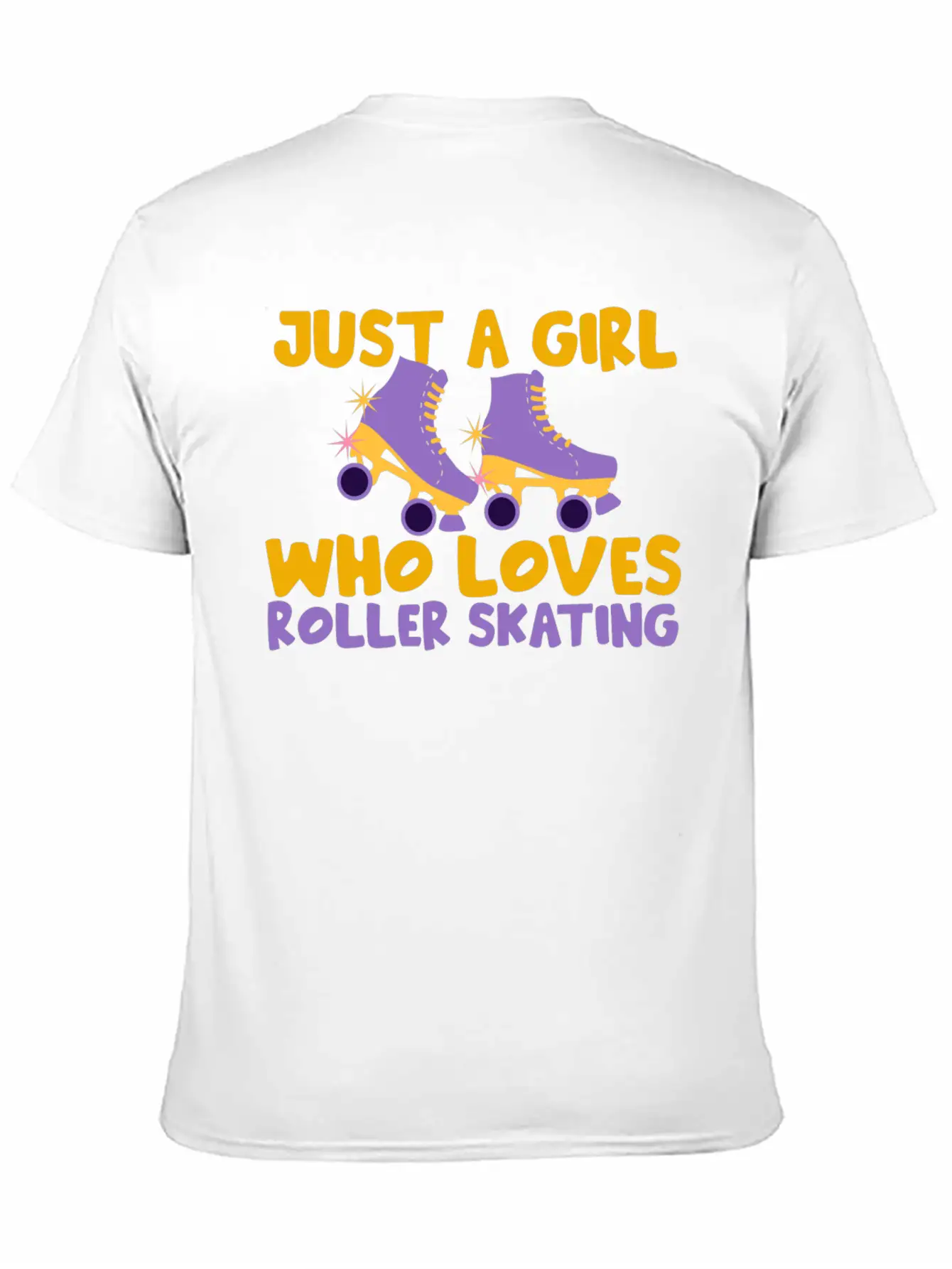 Roller Skating Skater Girl Modern Fit Casual T-Shirt – Clean And Versatile Design