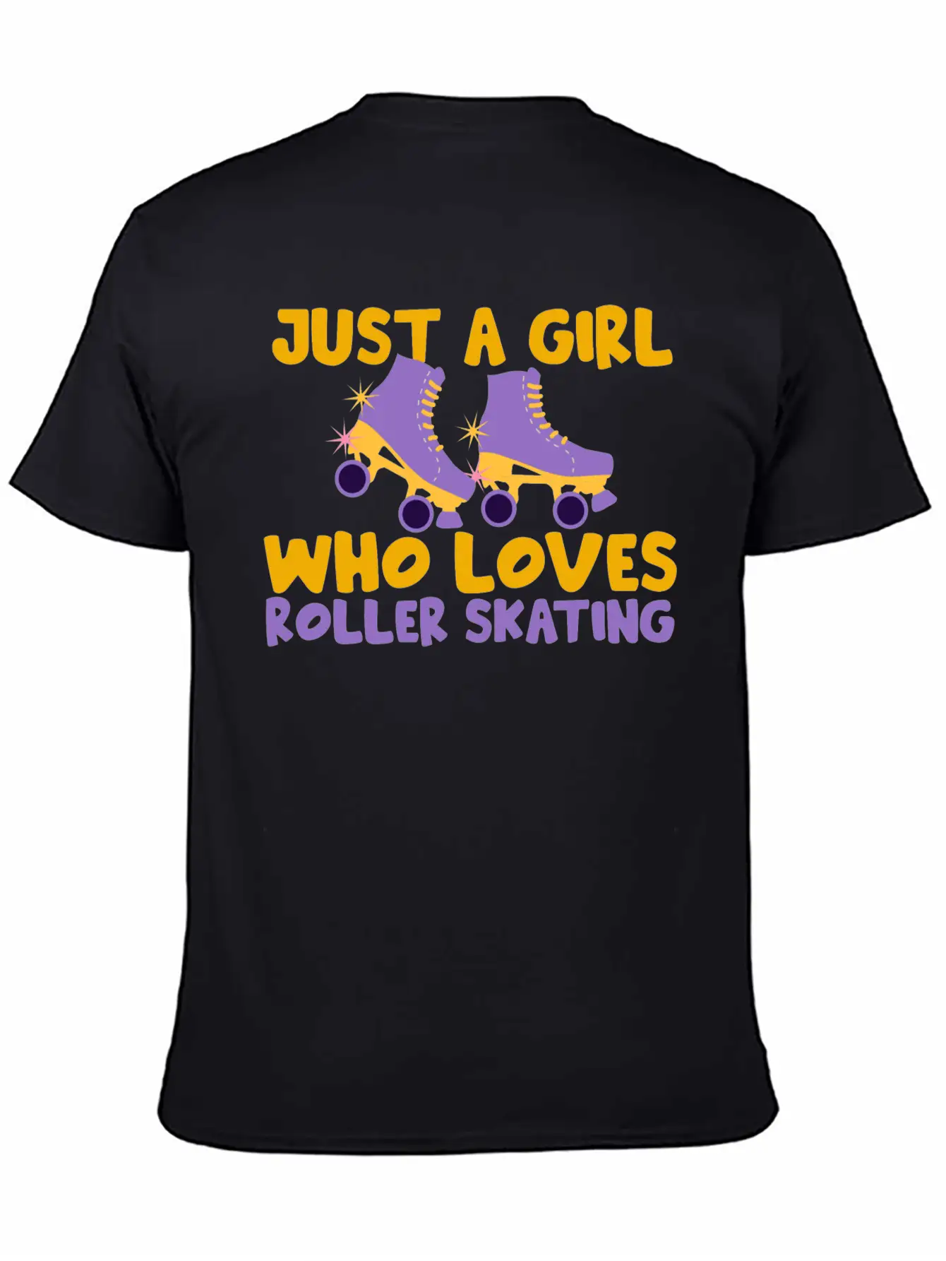 Roller Skating Skater Girl Modern Fit Casual T-Shirt – Clean And Versatile Design
