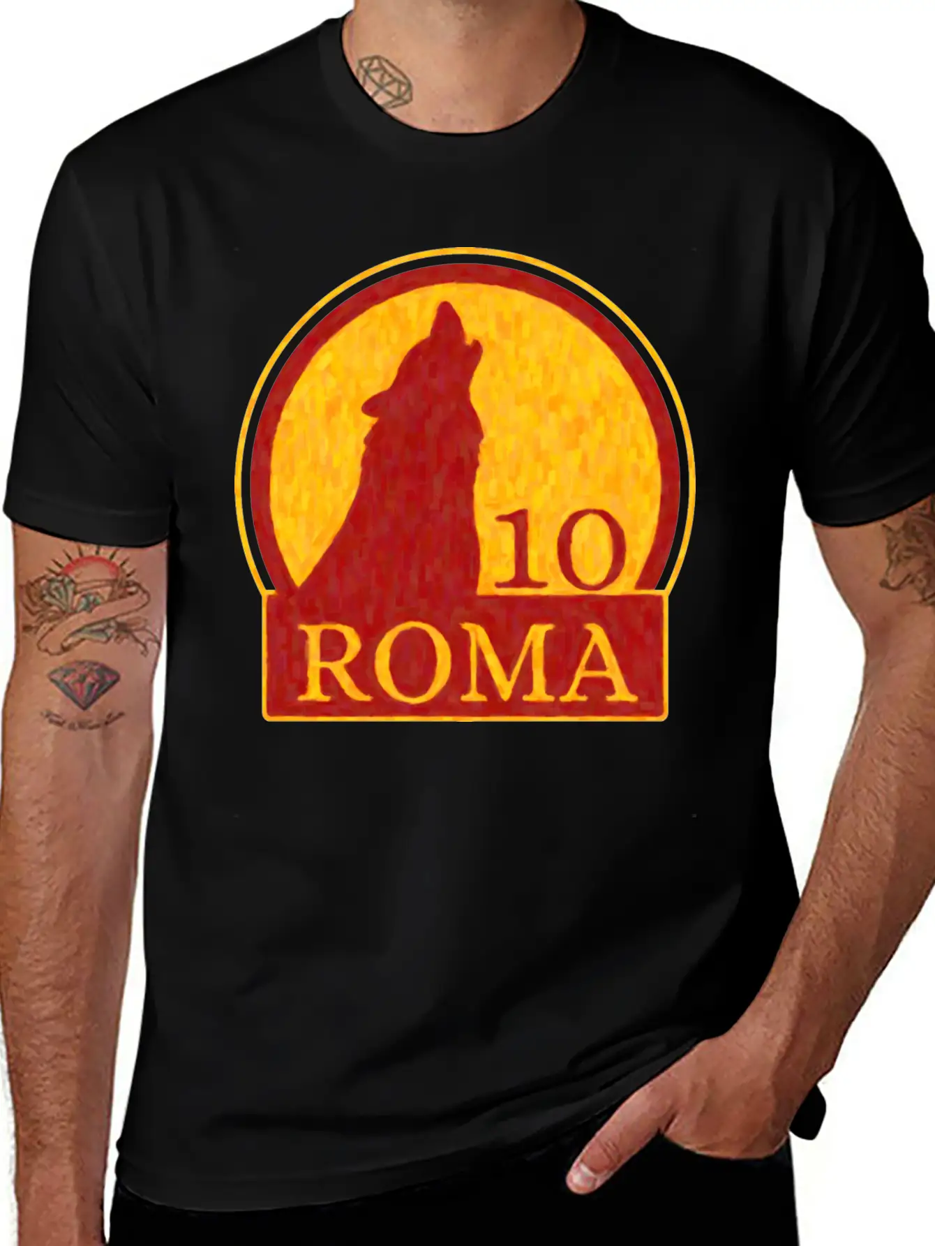 Roma Wolf Soft Cotton Short Sleeve Tee – Unisex Wardrobe Staple