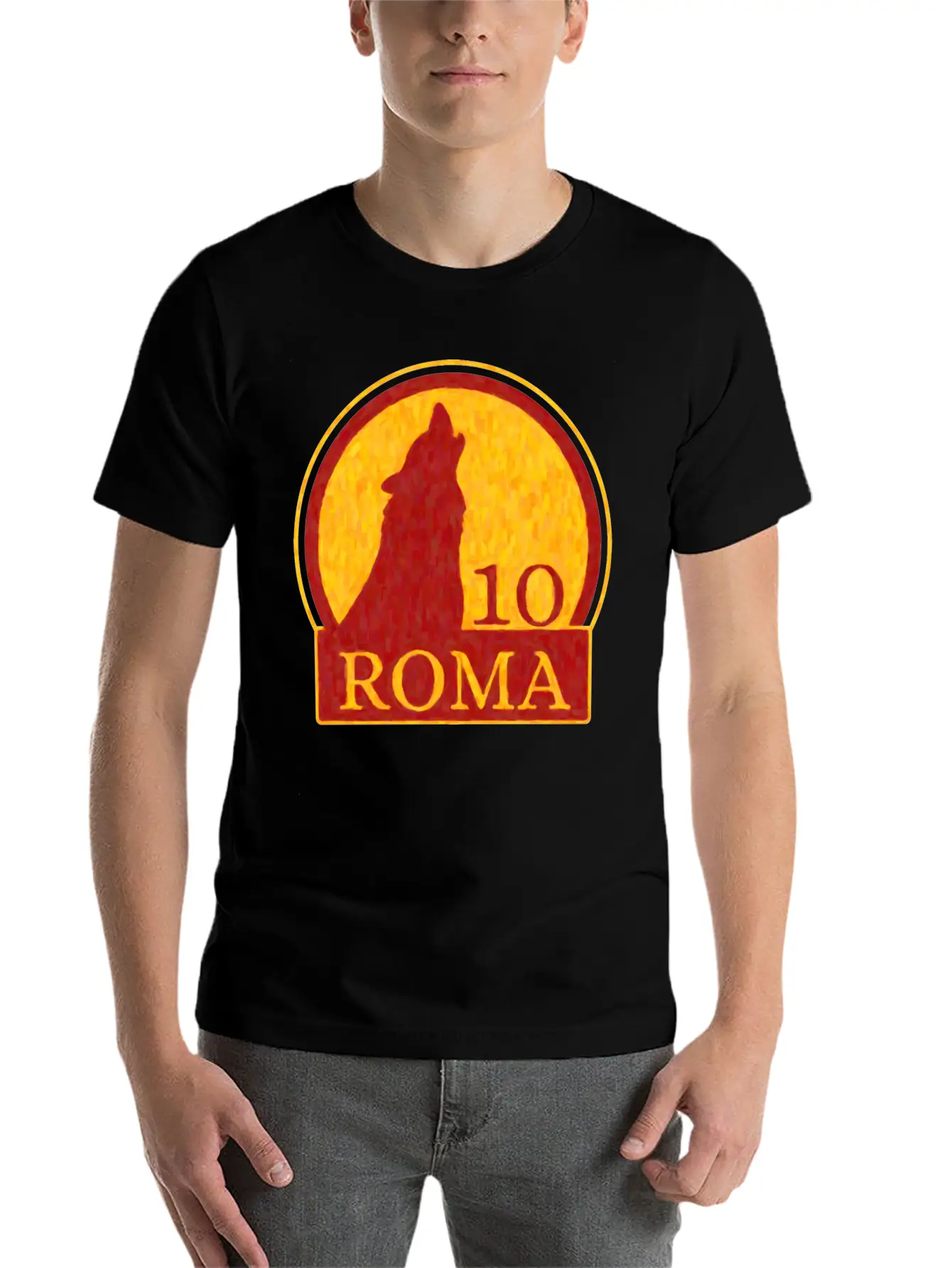Roma Wolf Soft Cotton Short Sleeve Tee – Unisex Wardrobe Staple