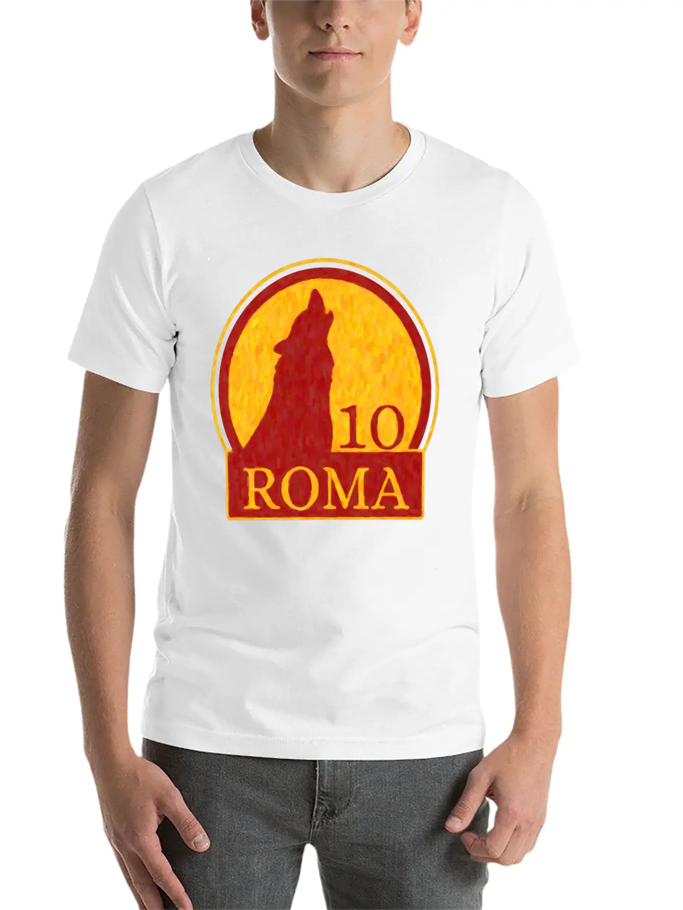 Roma Wolf Soft Cotton Short Sleeve Tee – Unisex Wardrobe Staple